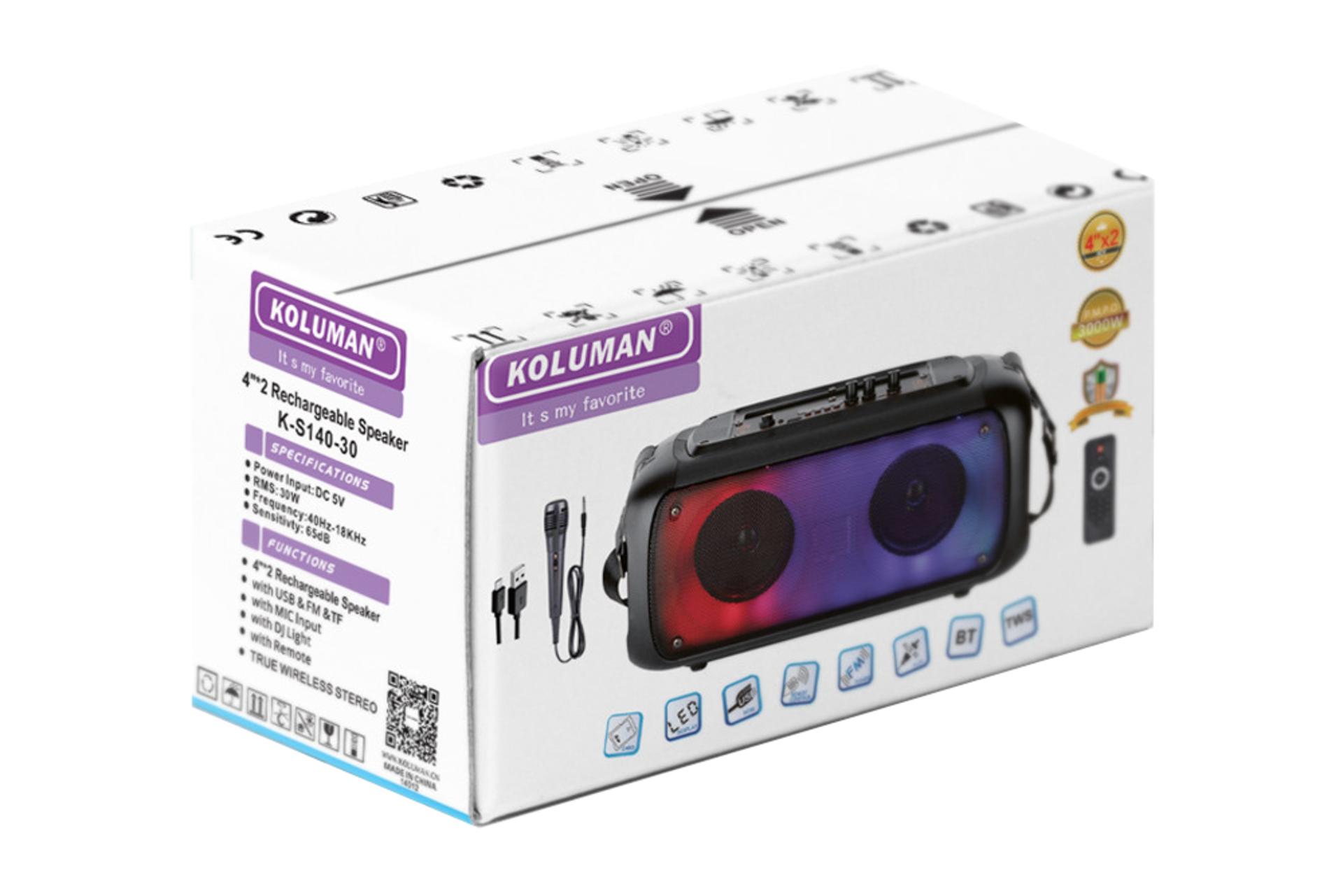 جعبه اسپیکر کلومن Koluman K-S140-30