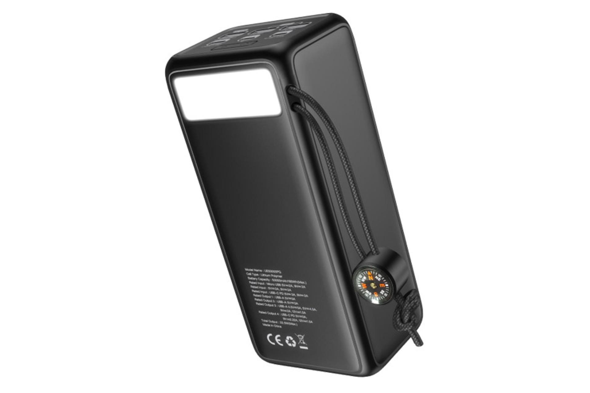 چراغ قوه پاور بانک انرجایزر UE50000PQ با ظرفیت 50000 میلی‌آمپرساعت