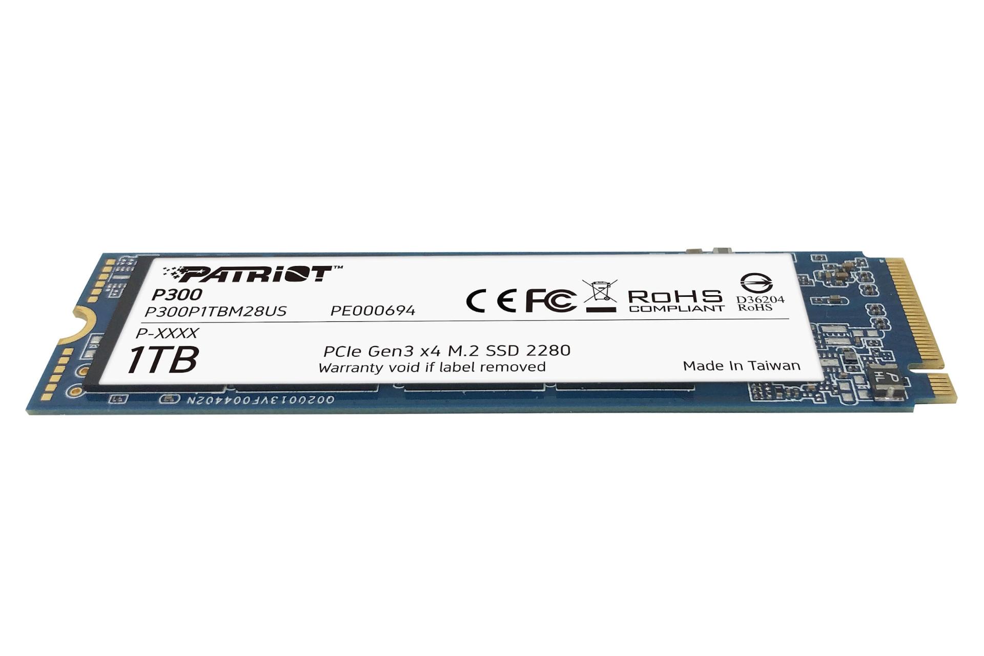 حافظه SSD پتریوت Patriot P300 NVMe M.2 1TB ظرفیت 1 ترابایت