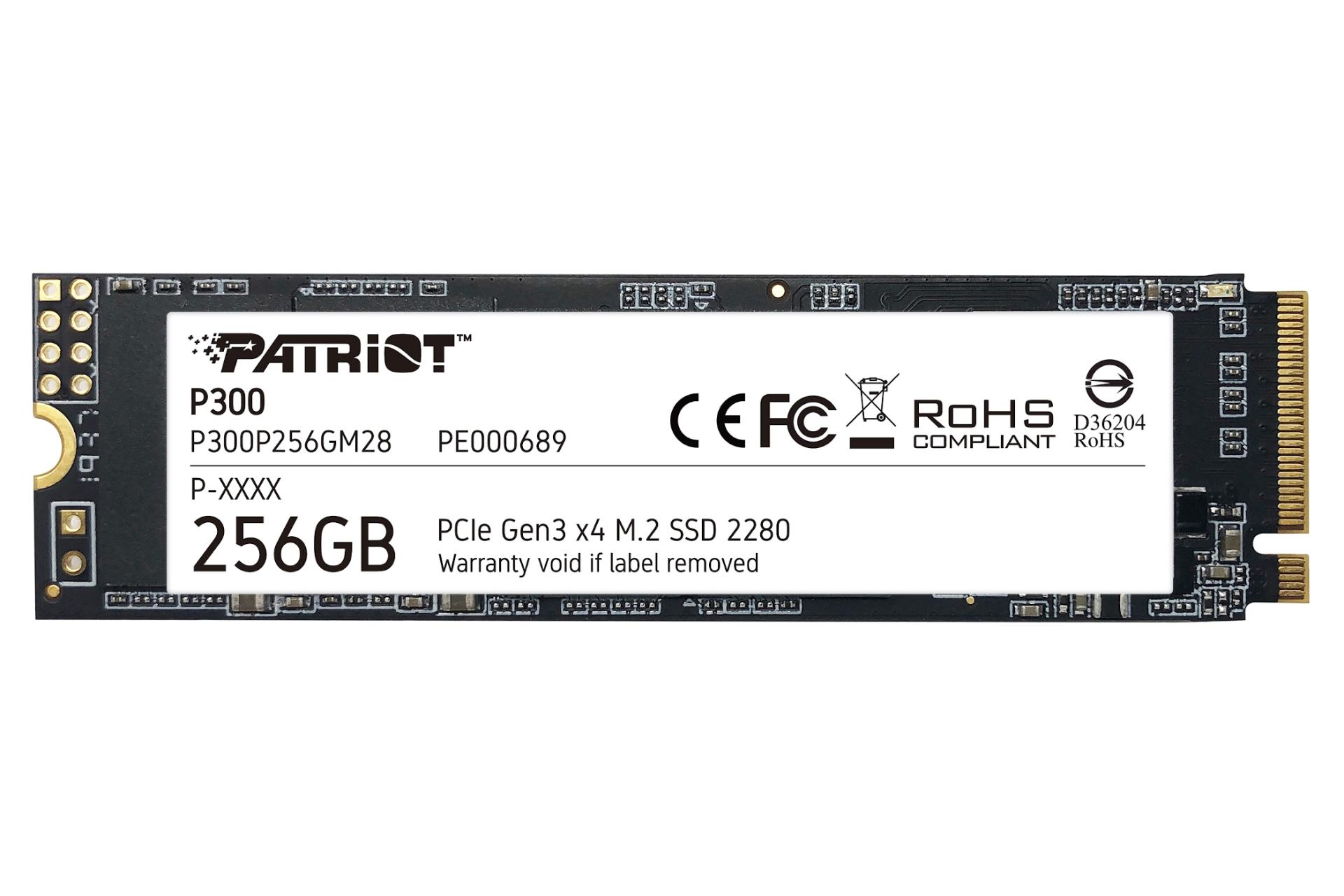 SSD پتریوت Patriot P300 NVMe M.2 256GB ظرفیت 256 گیگابایت