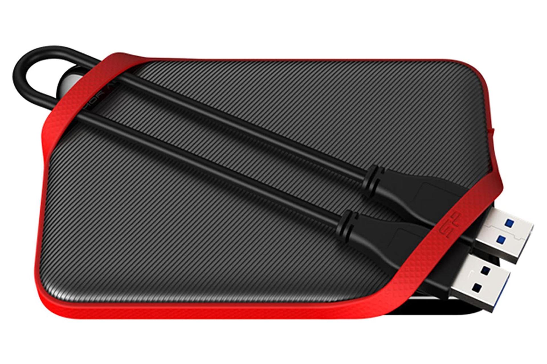 نمای کناری هارد دیسک سیلیکون پاور Armor A62L ظرفیت 1 ترابایت رنگ مشکی