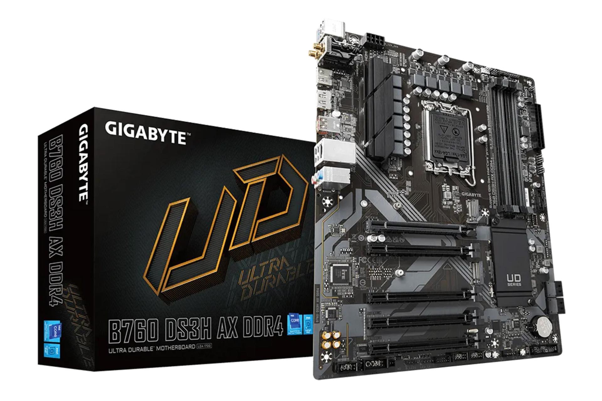 جعبه مادربرد گیگابایت GIGABYTE B760 DS3H AX DDR4 (rev. 1.0)