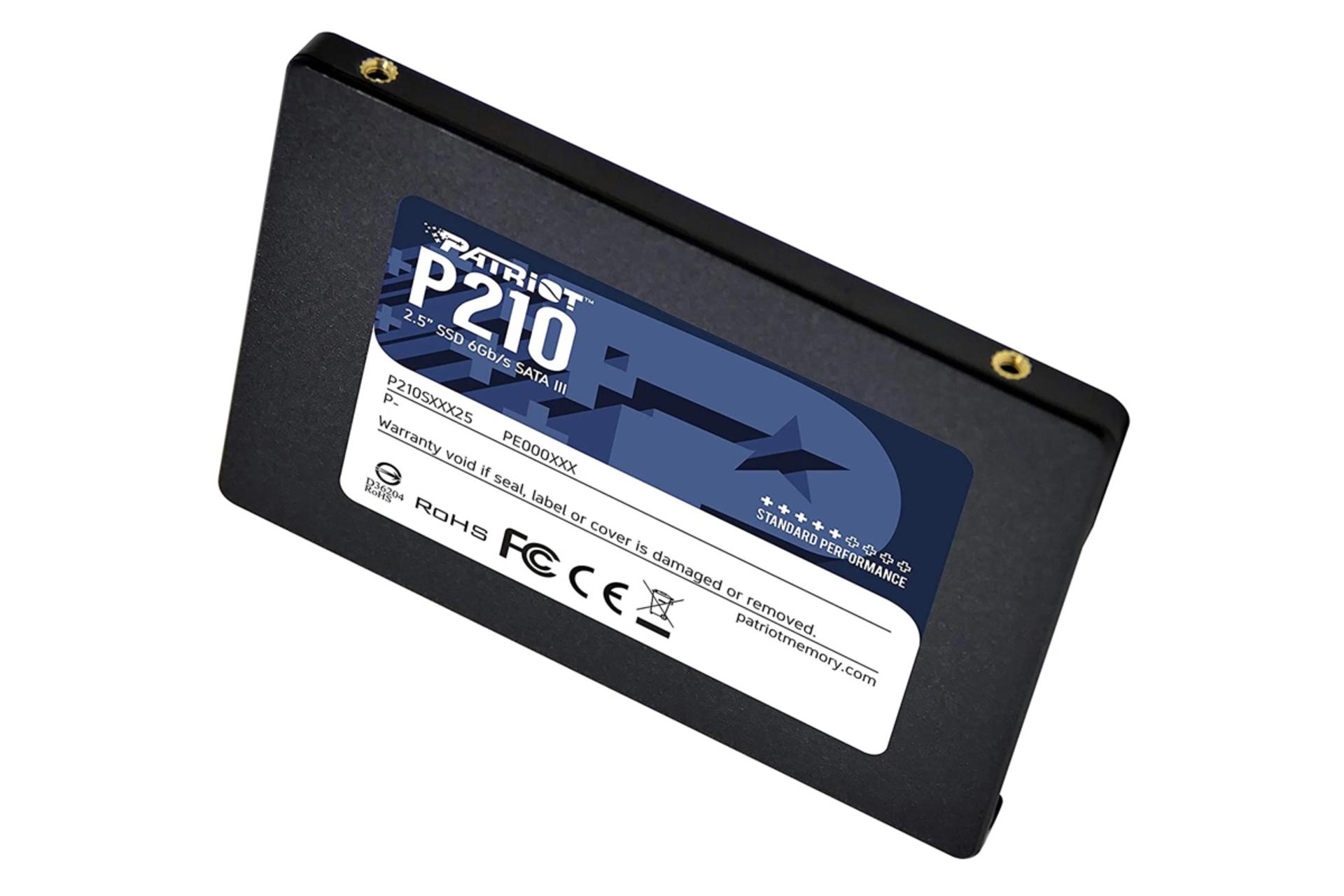 نمای راست SSD پاتریوت P210 SATA 2.5 Inch ظرفیت 256 گیگابایت