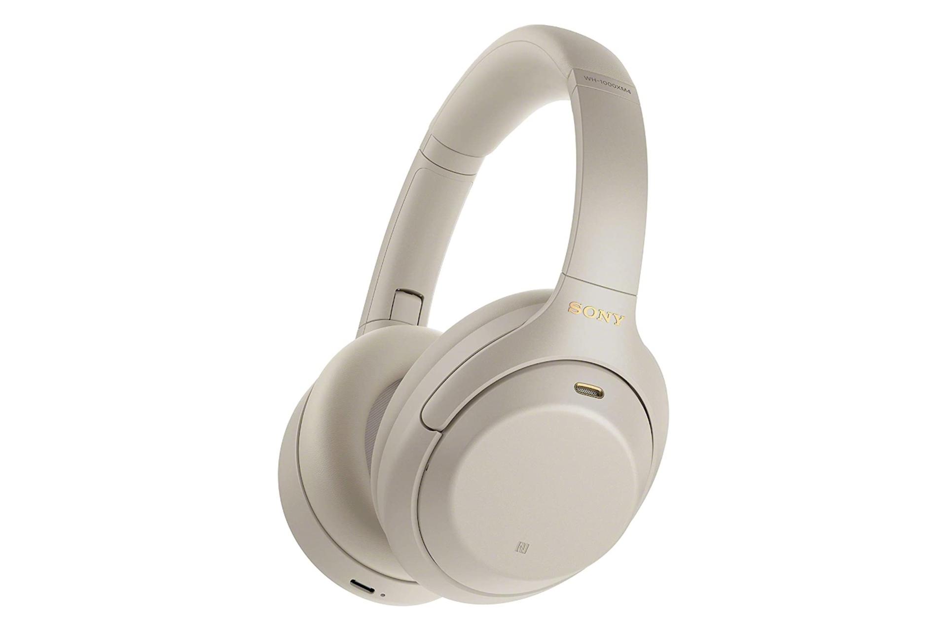 هدفون بی سیم سونی Sony WH-1000XM4 نقره‌ای