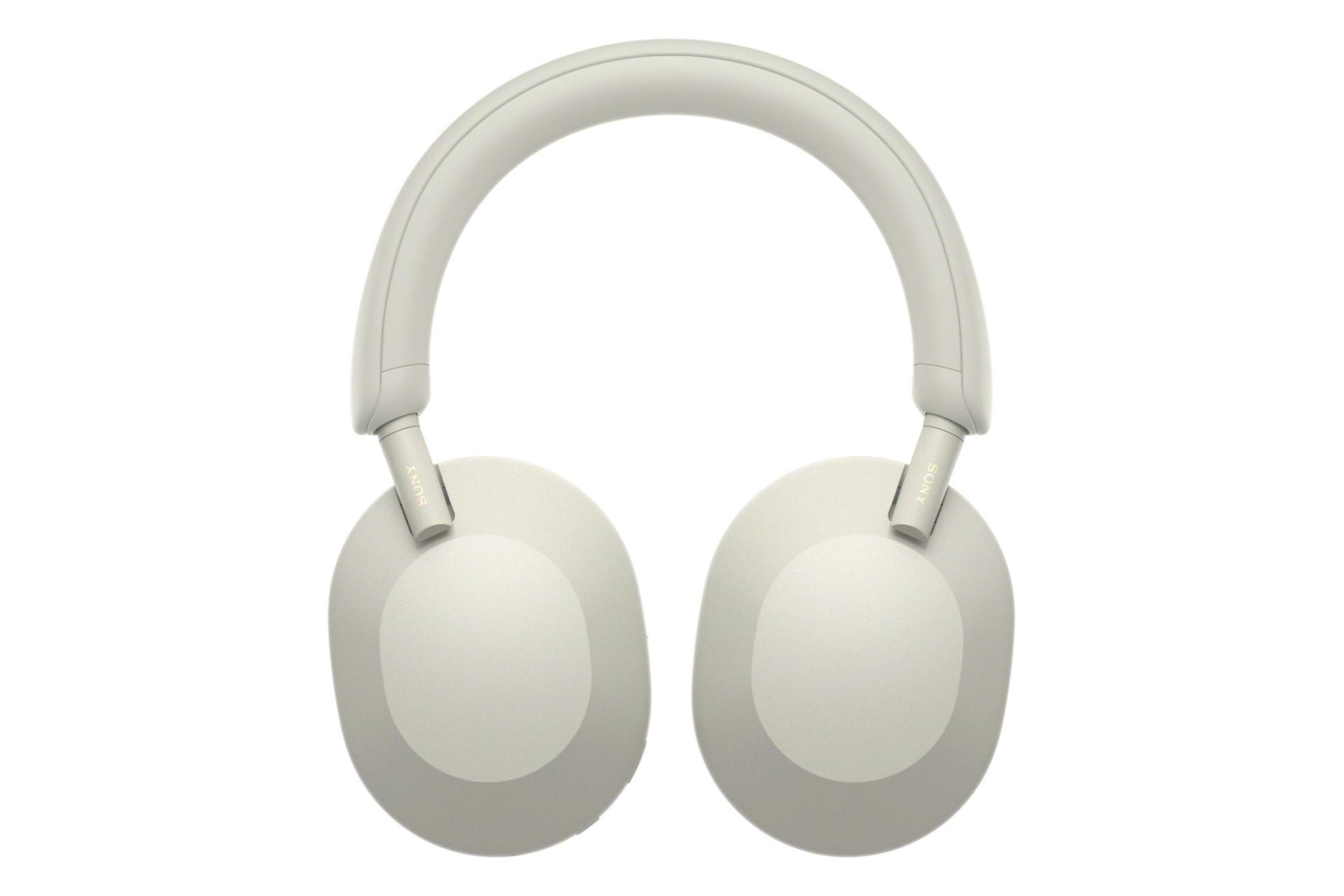 طراحی کامپکت هدفون بی سیم سونی Sony WH-1000XM5 نقره ای