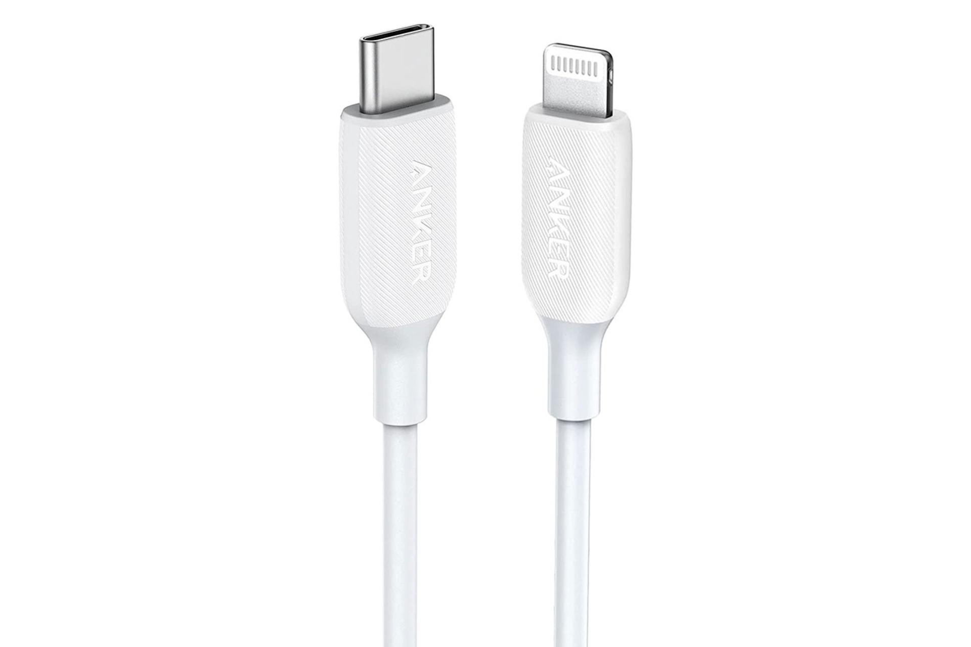 مرجع متخصصين ايران كابل شارژ USB انكر Type-C به Lightning مدل A8833 PowerLine III با طول 1.8 متر