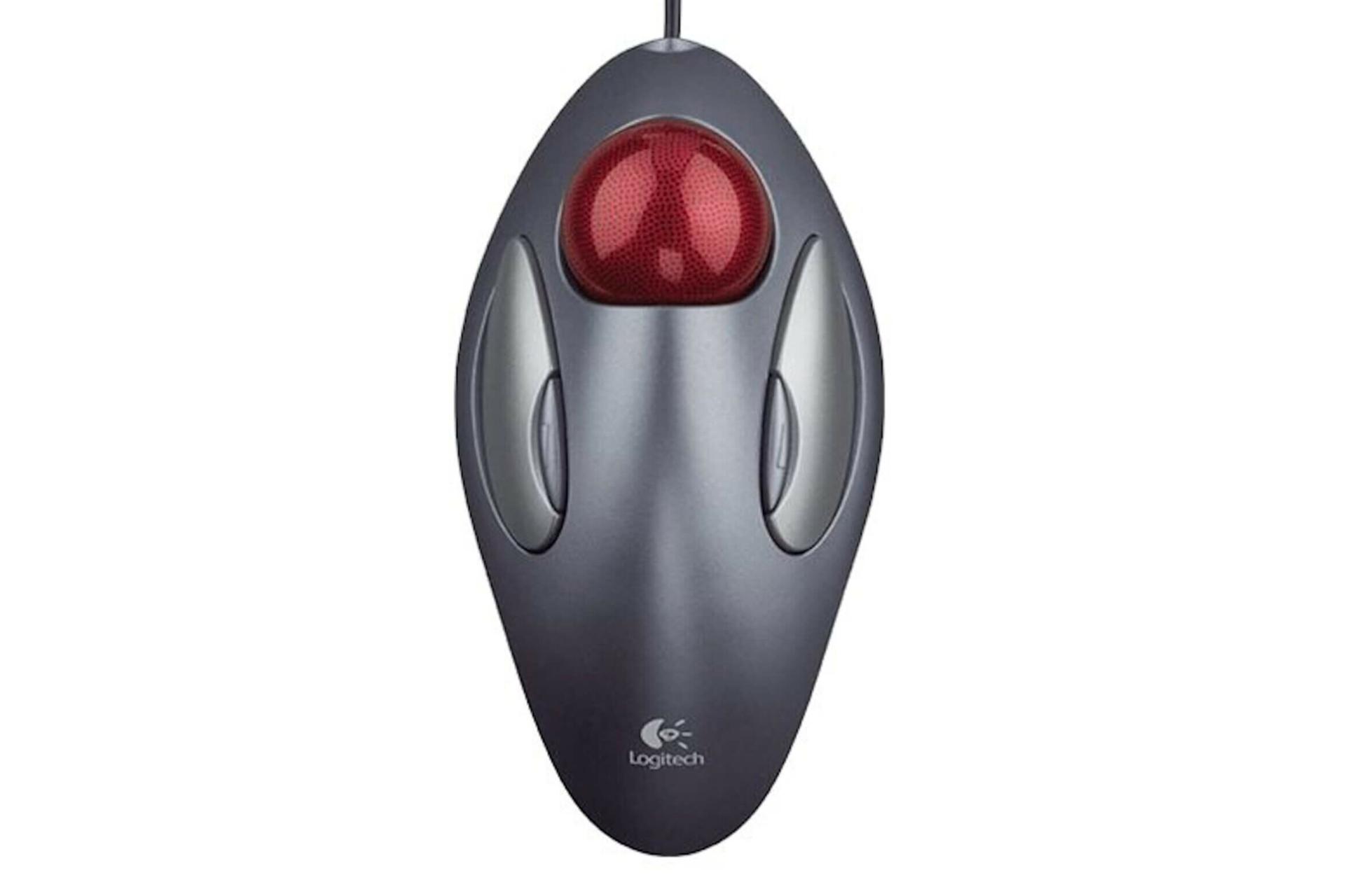 نمای روبرو ماوس لاجیتک Trackman Marble