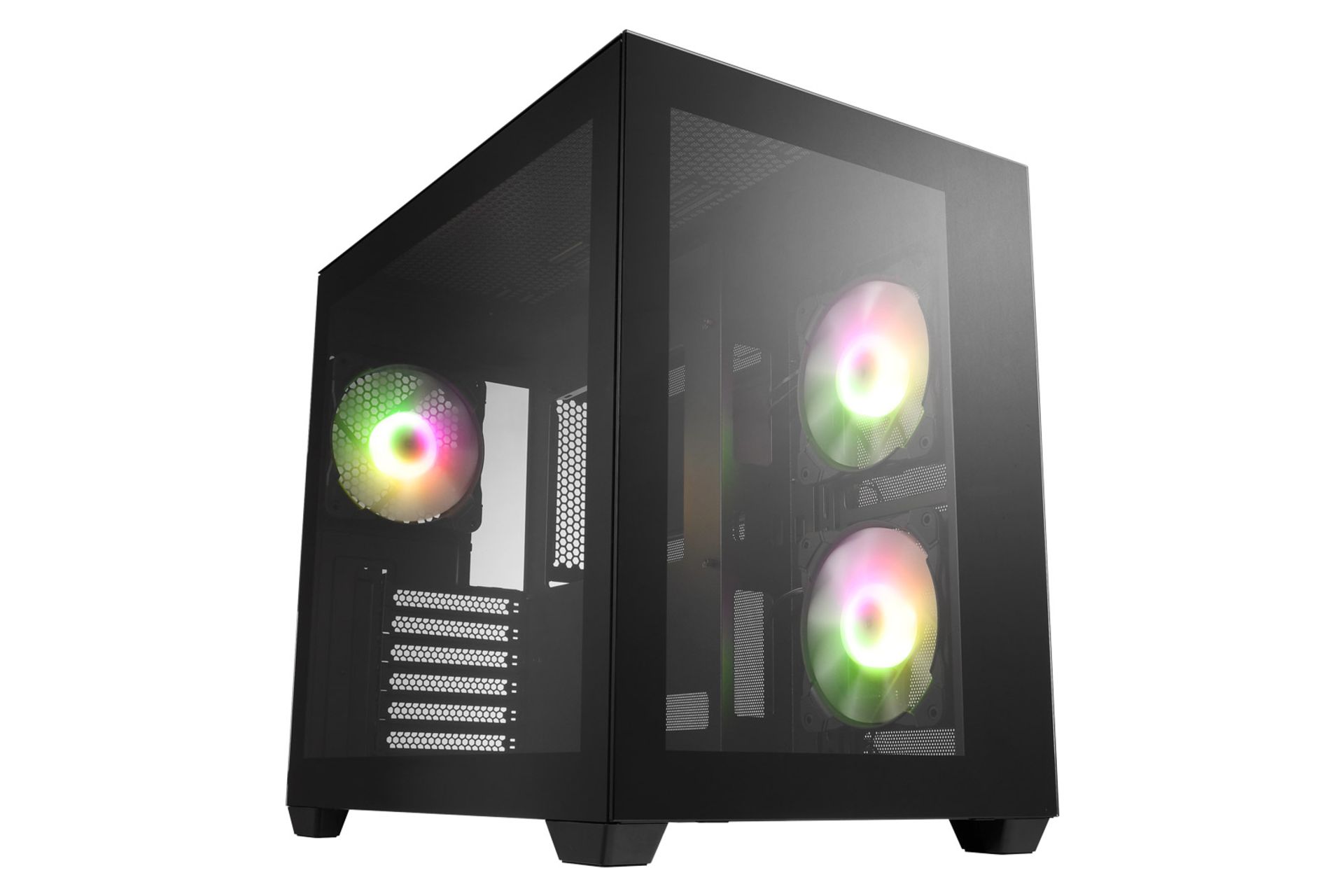 کیس کامپیوتر اف اس پی FSP CMT380B نمای چپ