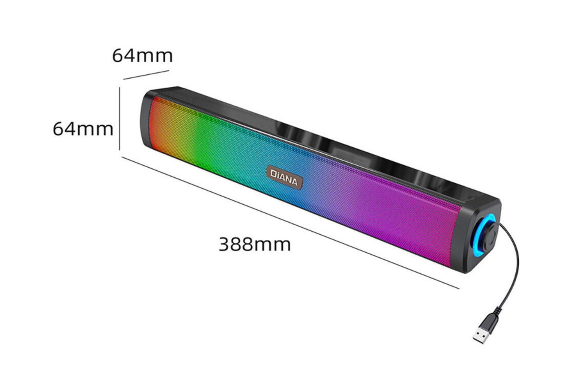 ابعاد اسپیکر دیانا DiANA D-1411