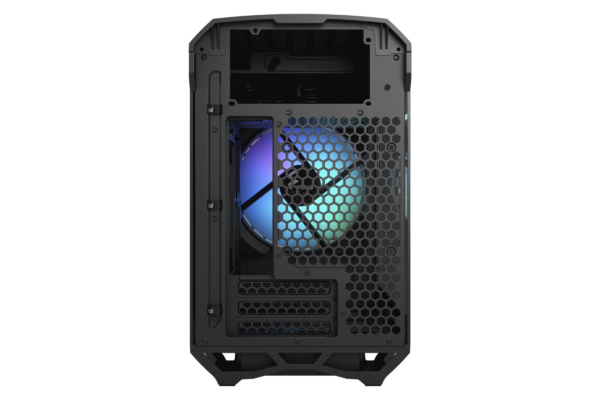 کیس کامپیوتر فرکتال دیزاین Torrent Nano Black RGB TG Light Tint نمای پشت