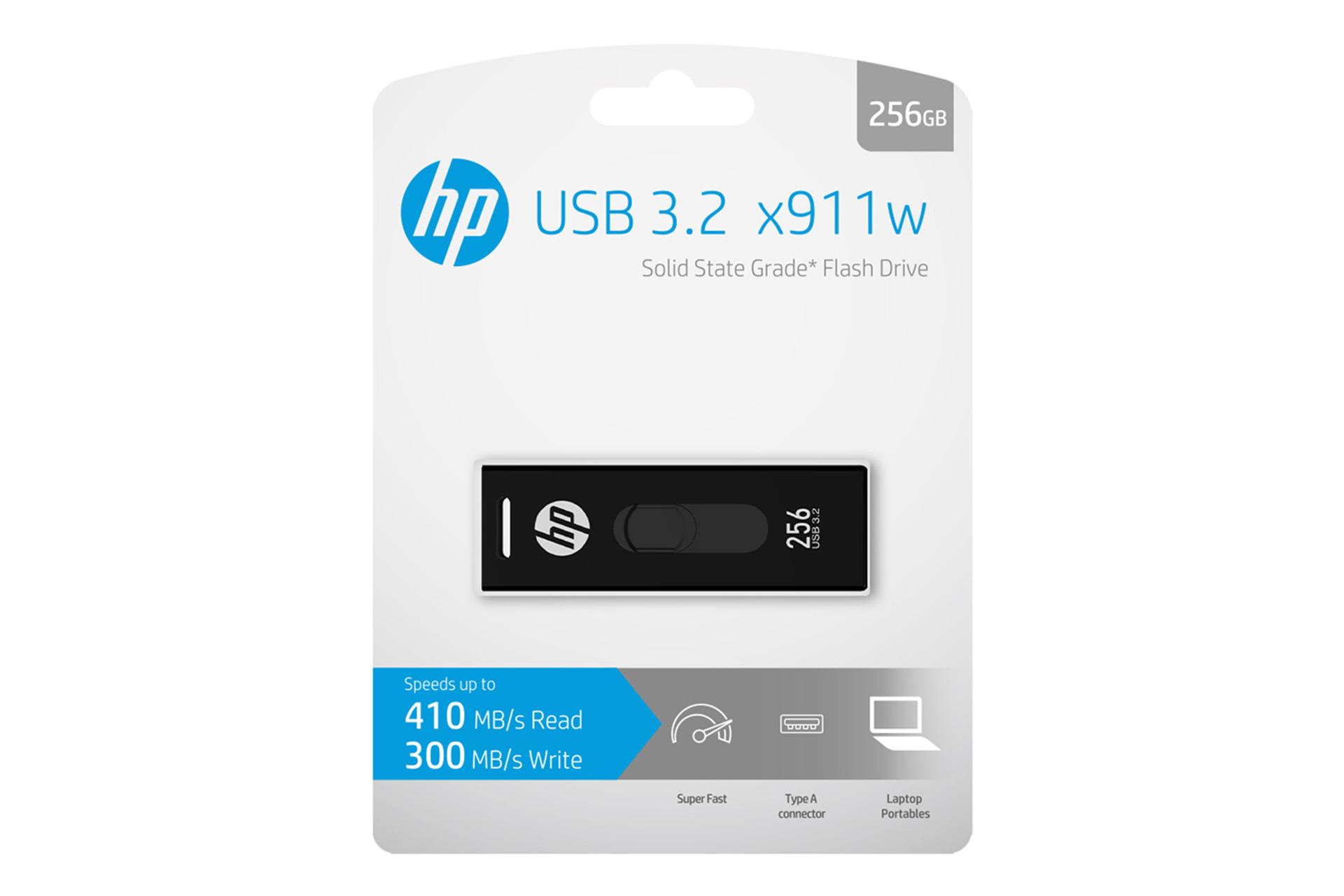 بسته‌بندی فلش مموری اچ پی HP x911w 256GB