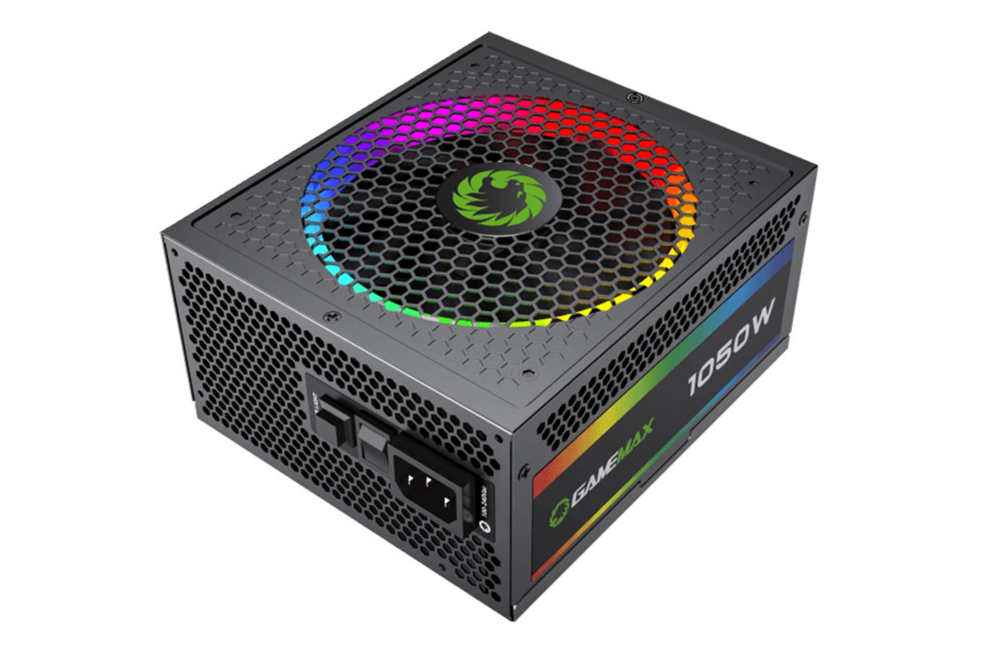 پاور کامپیوتر گیم مکس RGB1050 PRO با توان 1050 وات