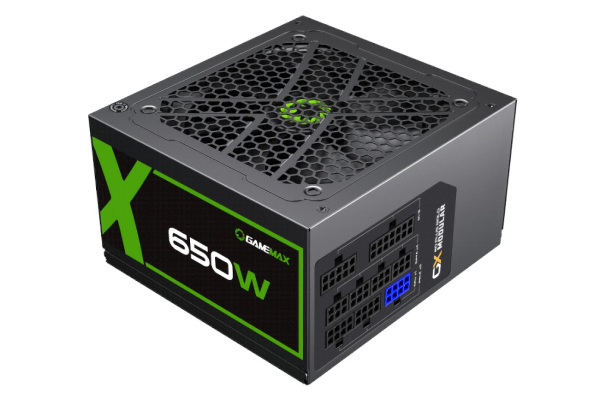 پاور کامپیوتر گیم مکس GX-650 Modular با توان 650 وات