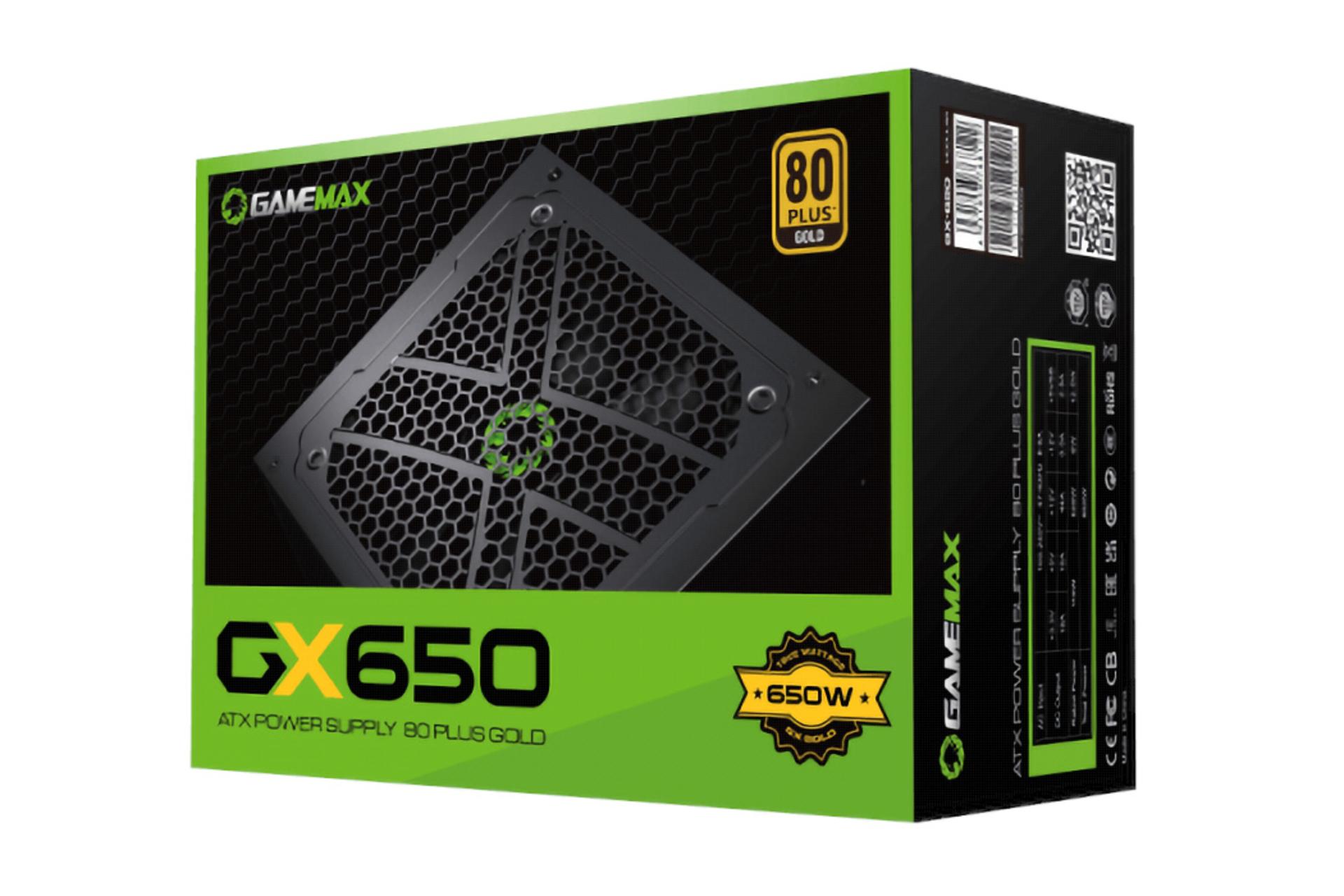 جعبه پاور کامپیوتر گیم مکس GX-650 Modular با توان 650 وات