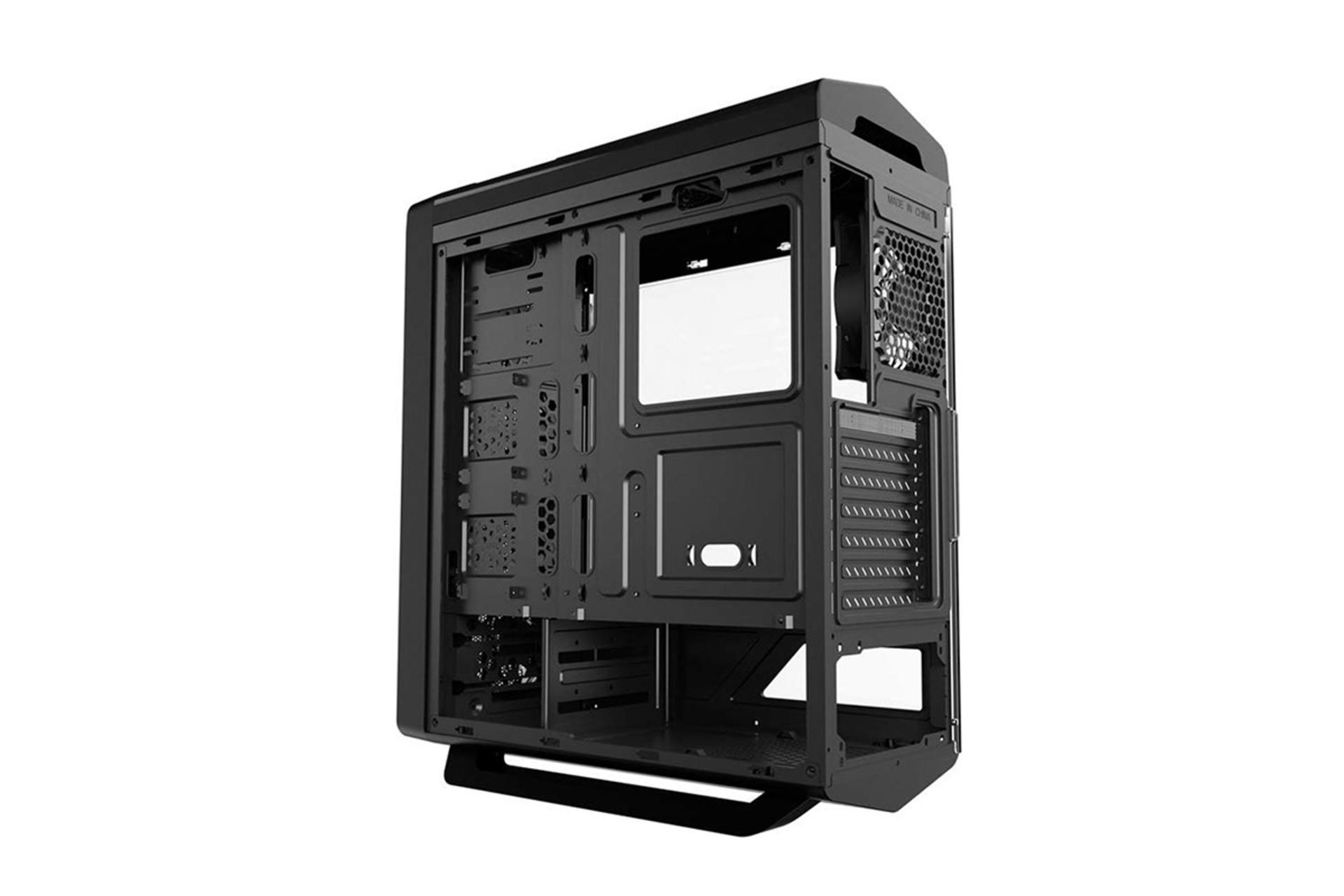 نمای نیم رخ عقب و داخل سمت راست کیس کامپیوتر گیم مکس Asgard RGB