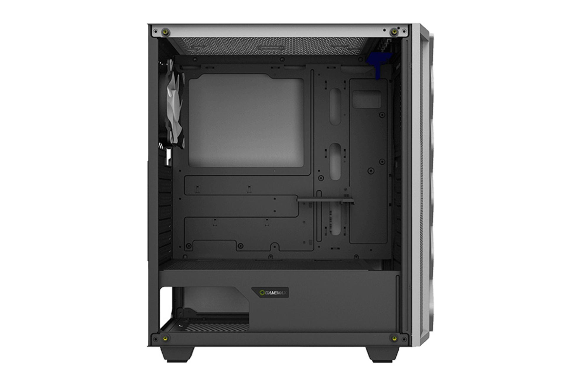 نمای داخل سمت چپ کیس کامپیوتر گیم مکس Diamond COC