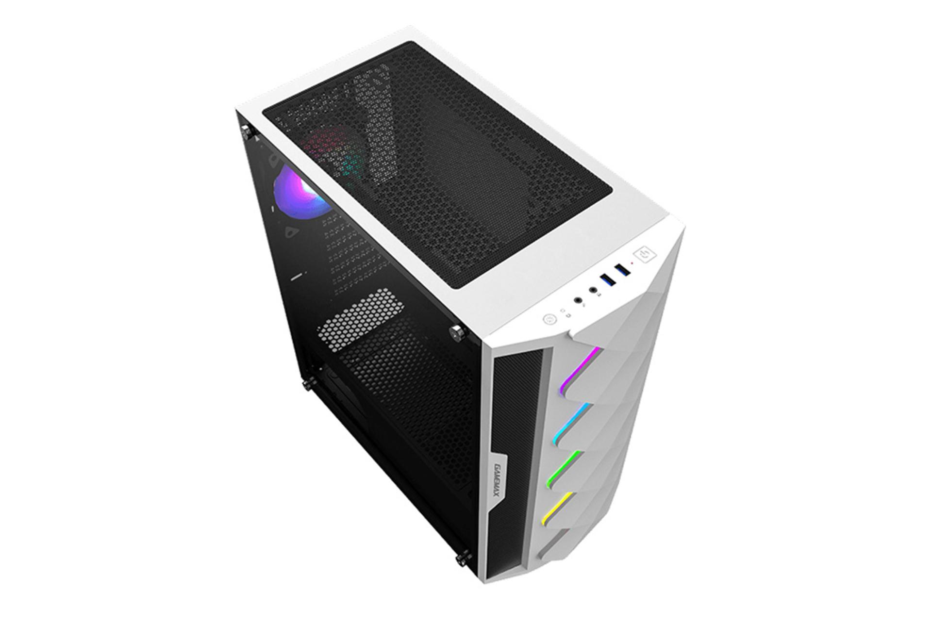 نمای جلو، بالا و سمت چپ کیس کامپیوتر گیم مکس Diamond COC