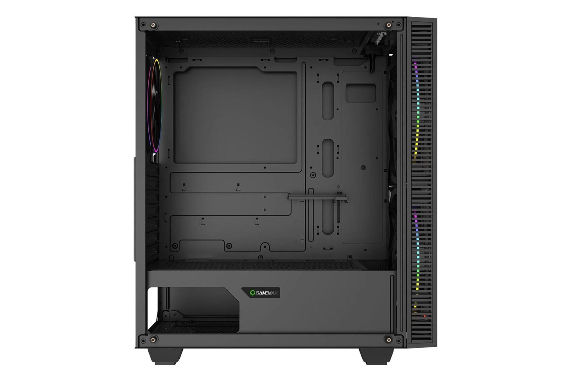 نمای داخل سمت چپ کیس کامپیوتر گیم مکس Black Hole