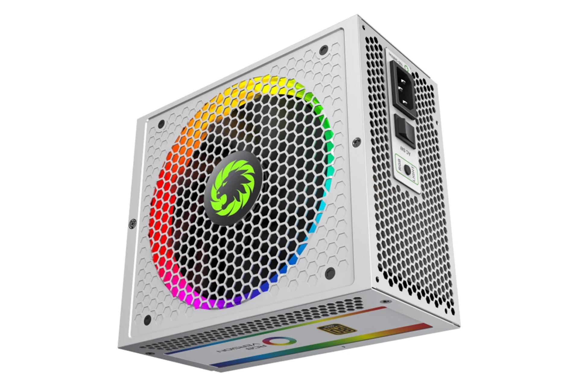 پاور کامپیوتر گیم مکس GameMax RGB-850 White با توان 850 وات سفید