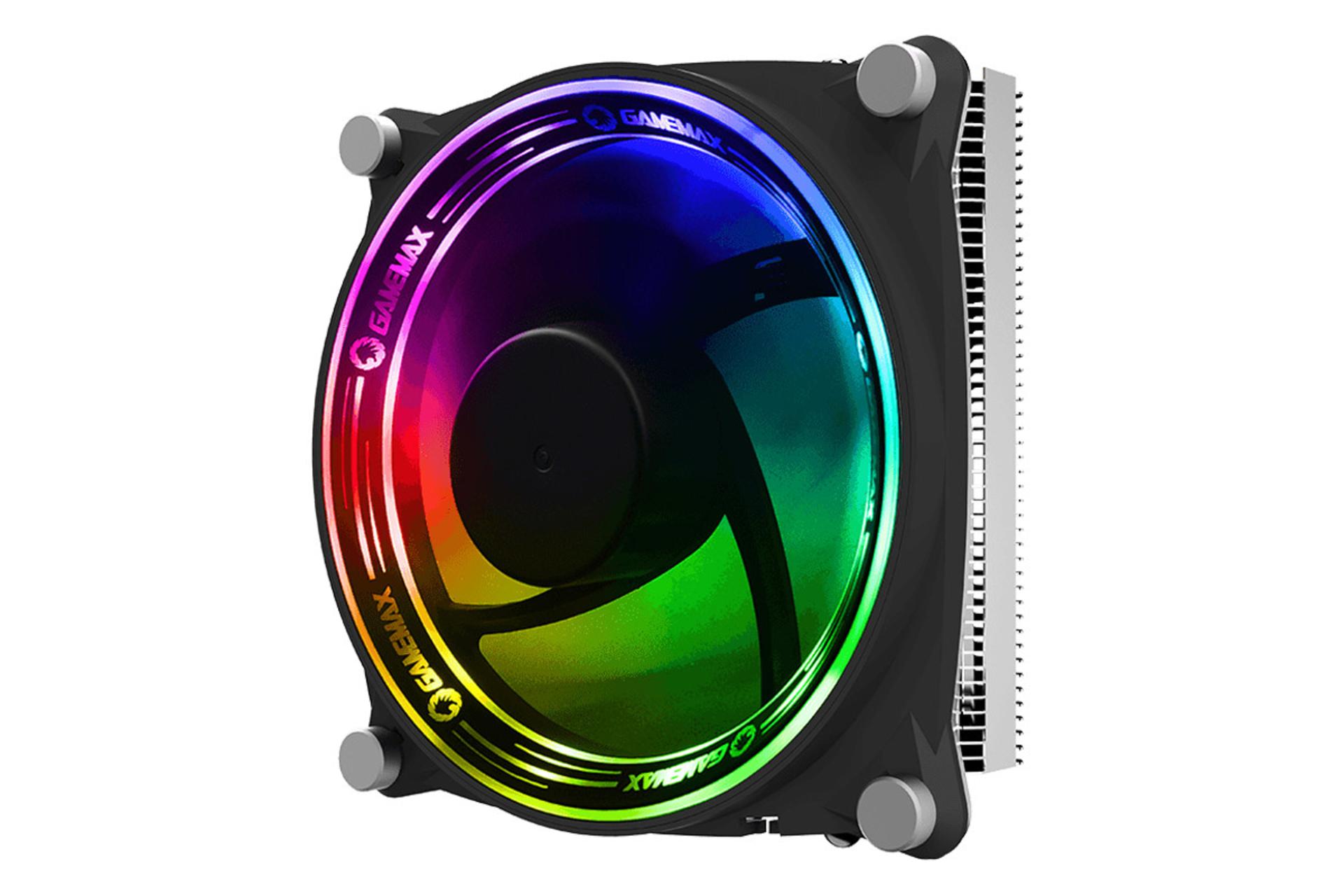 نمای راست خنک کننده پردازنده گیم مکس Gamma 300 Rainbow