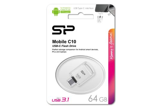 جعبه فلش مموری سیلیکون پاور Mobile C10 ظرفیت 64 گیگابایت