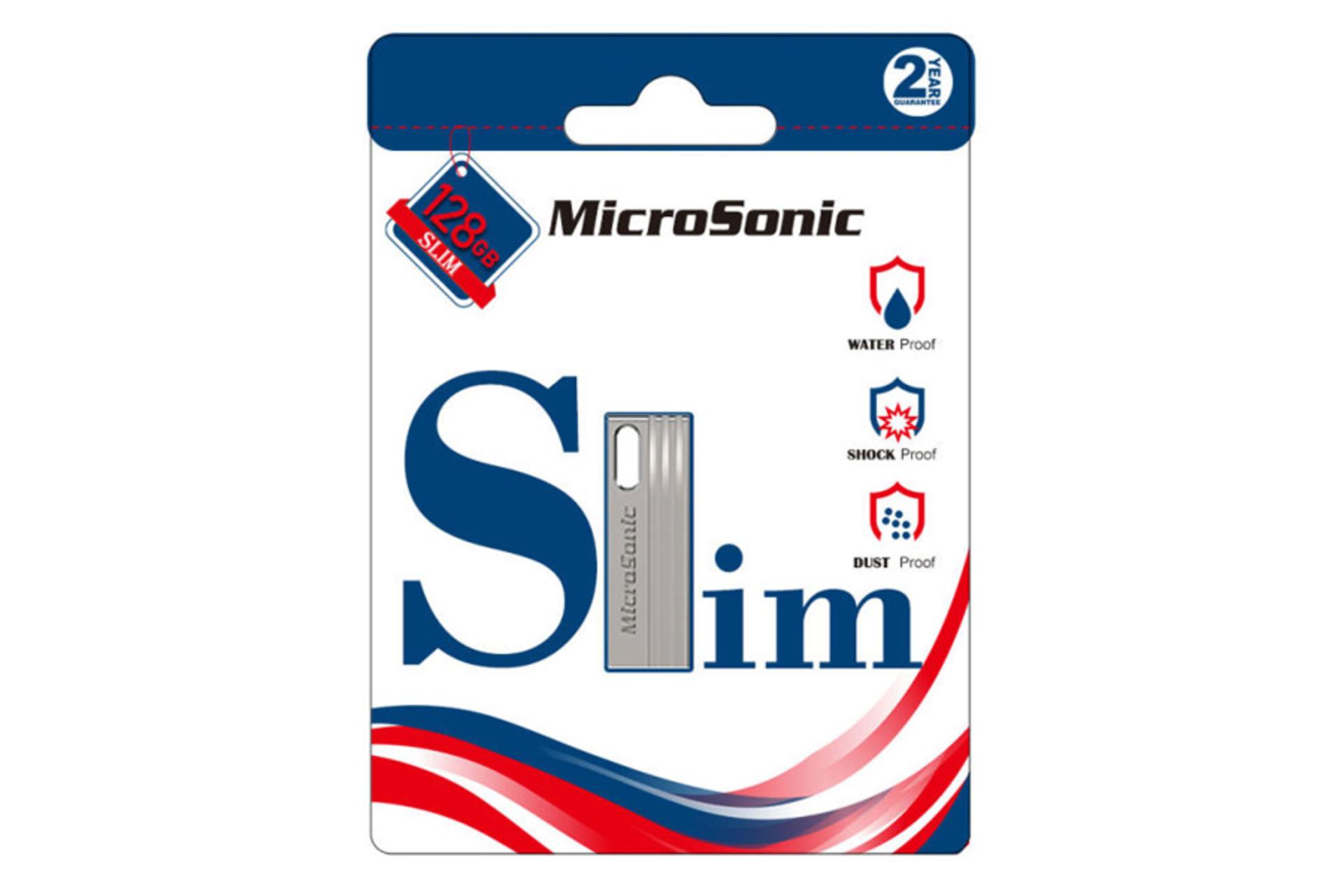 جعبه فلش مموری میکروسونیک Slim ظرفیت 128 گیگابایت