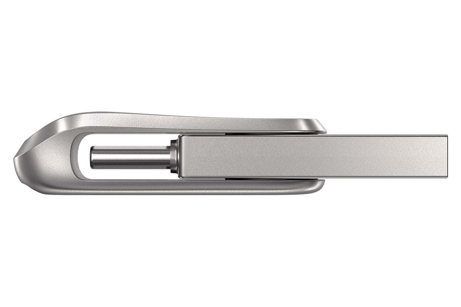 نمای بغل سن دیسک مدل Ultra Dual Drive Luxe USB Type-C ظرفیت 64 گیگابایت