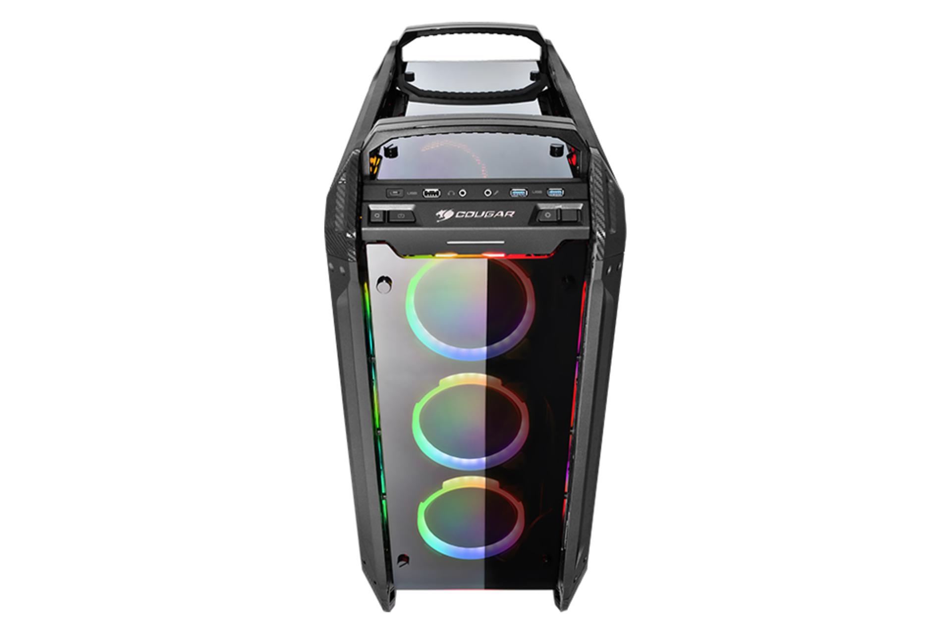 کیس کامپیوتر کوگر COUGAR PANZER EVO RGB نمای بالا