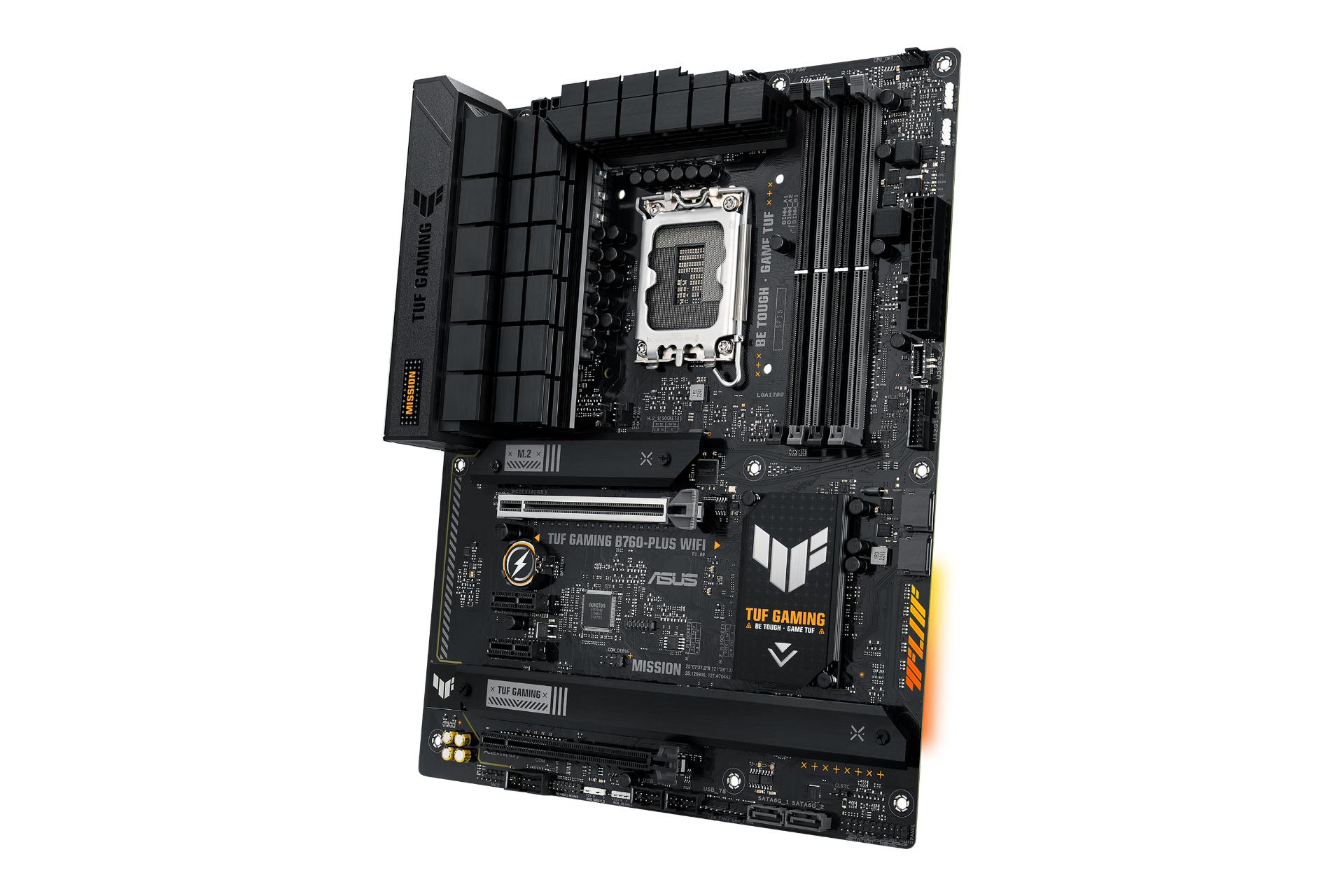 نمای کناری مادربرد ایسوس ASUS TUF GAMING B760-PLUS WIFI