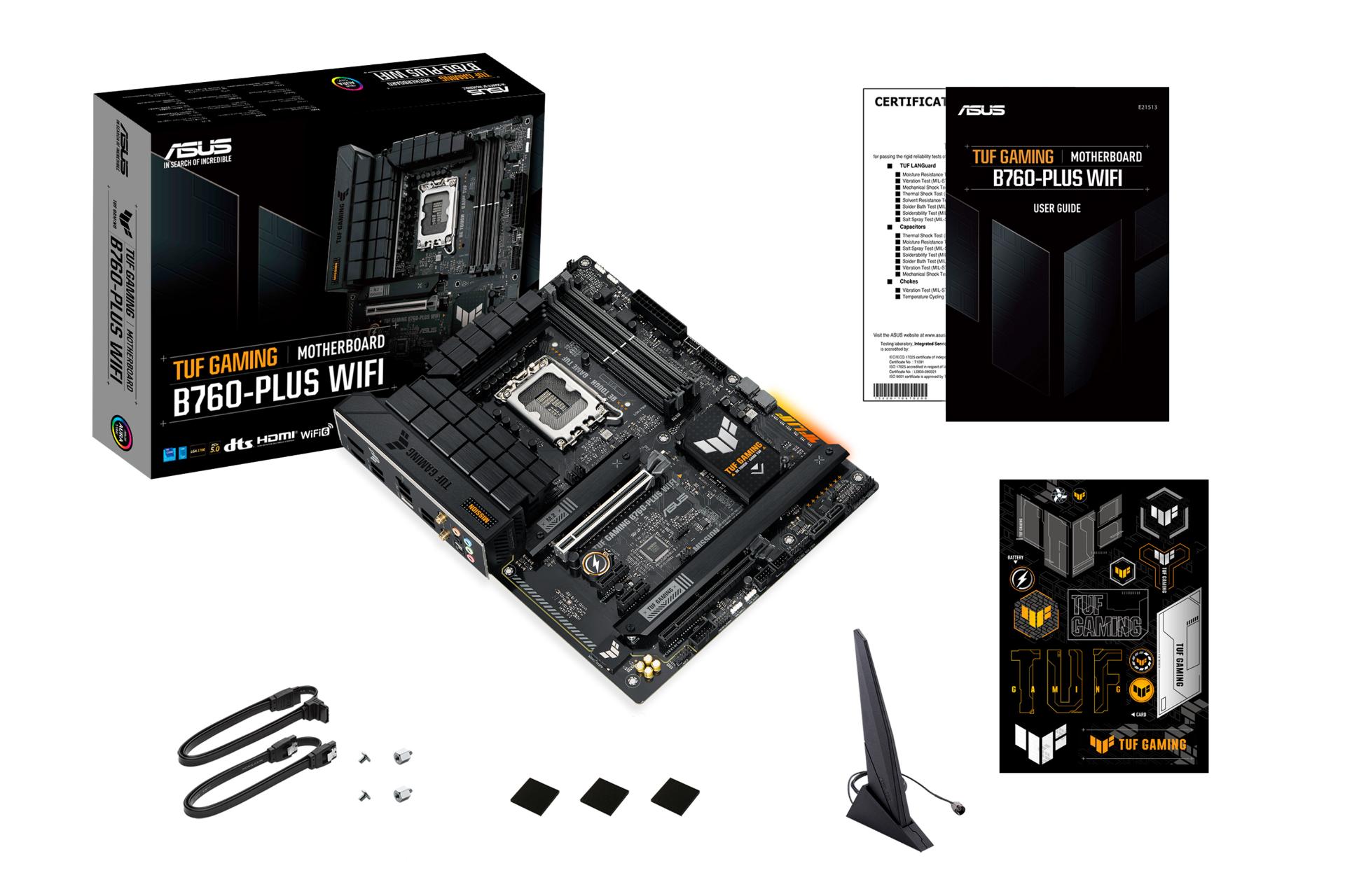 اقلام همراه مادربرد ایسوس ASUS TUF GAMING B760-PLUS WIFI