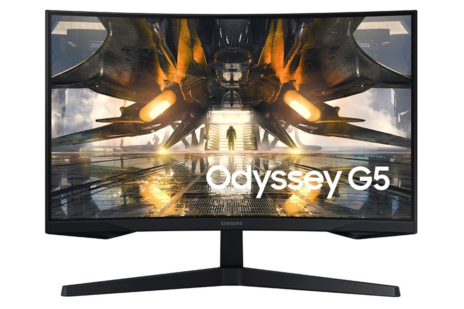 مانیتور سامسونگ 27 اینچ مدل Odyssey G5 S27AG55 نمای جلو