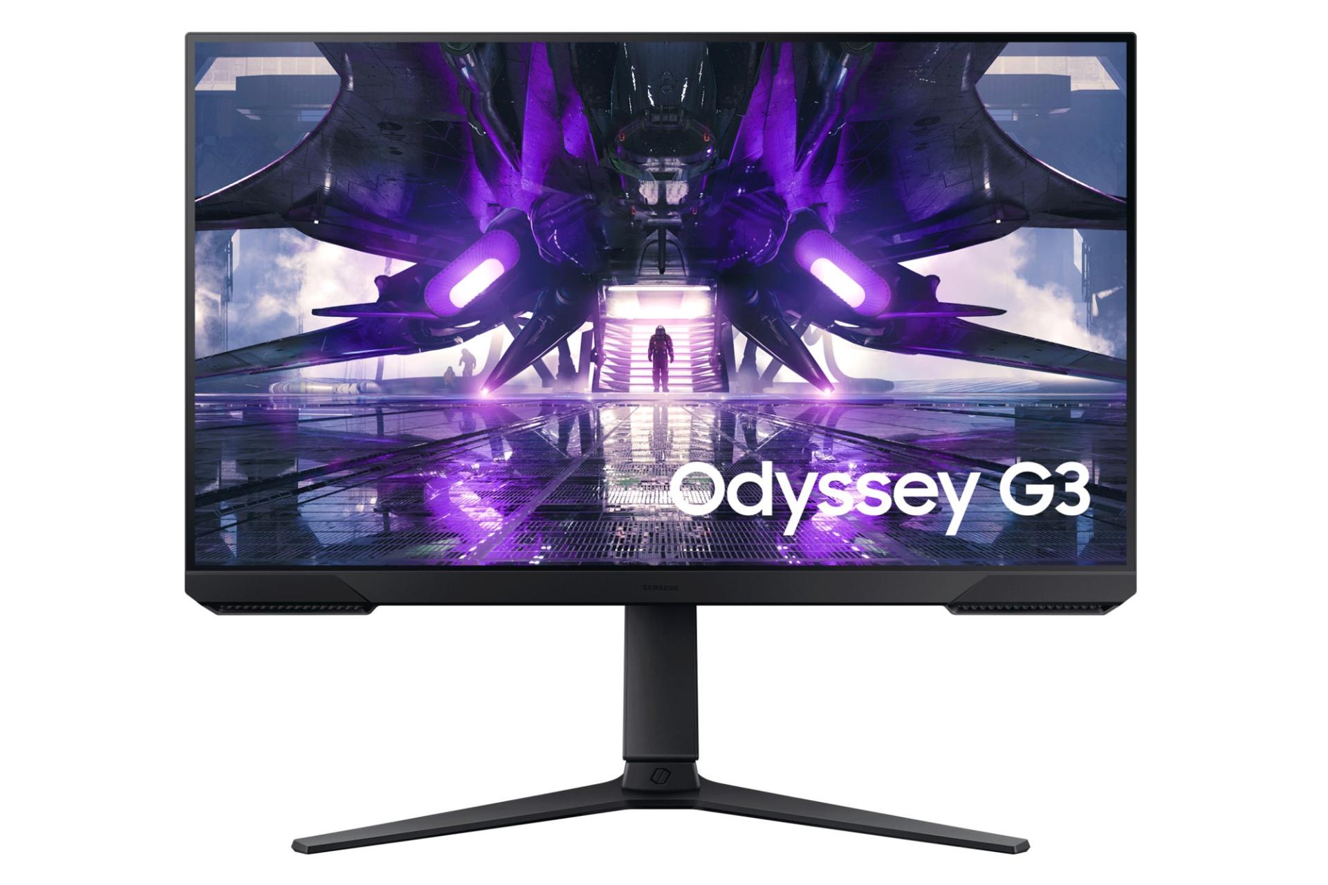 مرجع متخصصين ايران مانيتور سامسونگ 27 اينچ مدل Odyssey G3 S27AG30 نماي جلو