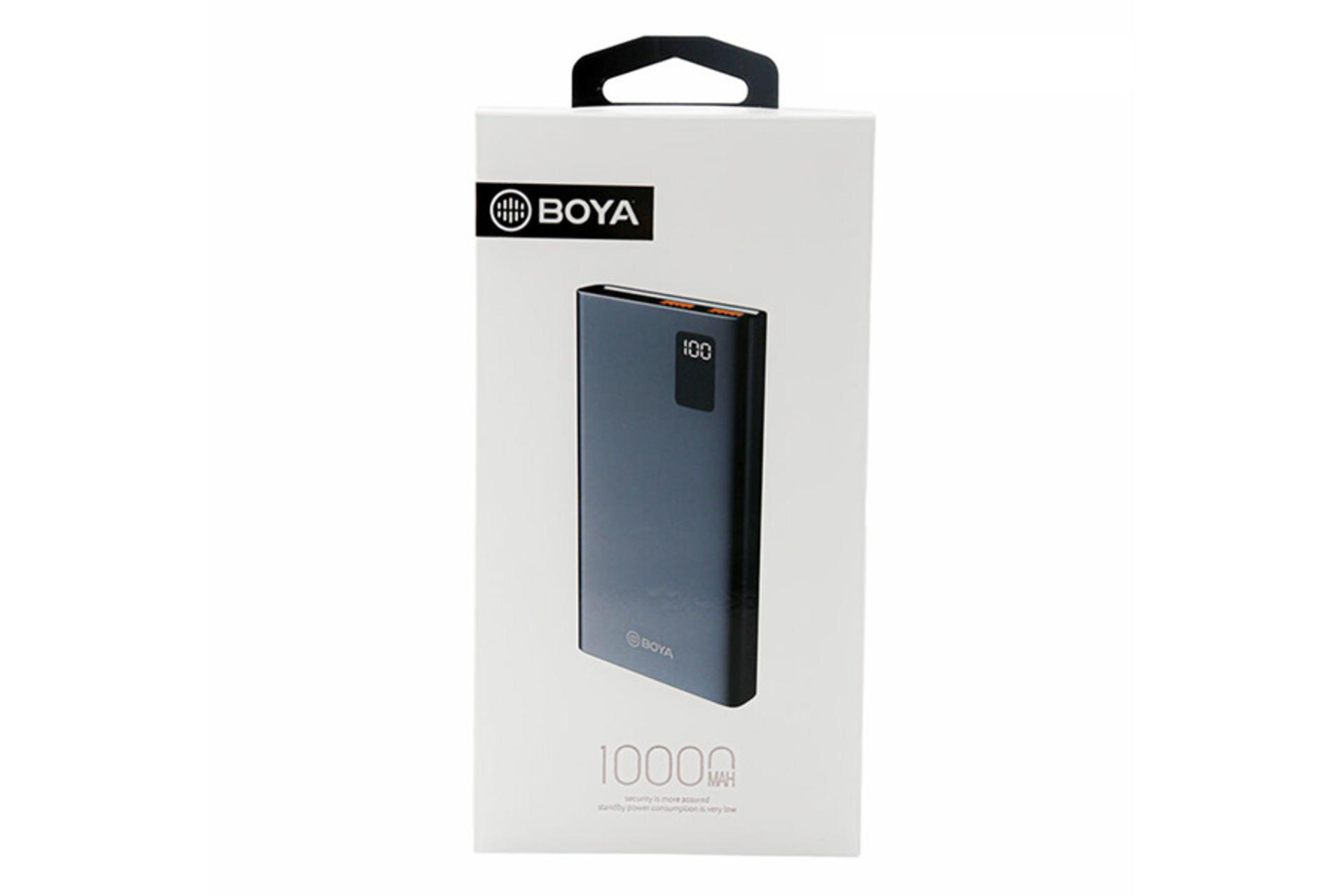 پاوربانک بویا by-05 با ظرفیت 10000 میلی‌آمپر ساعت