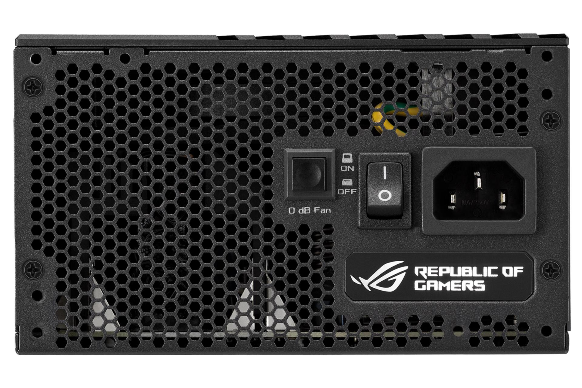 پاور کامپیوتر ایسوس ROG-THOR-1200P2-GAMING با توان 1200 وات نمای پشت