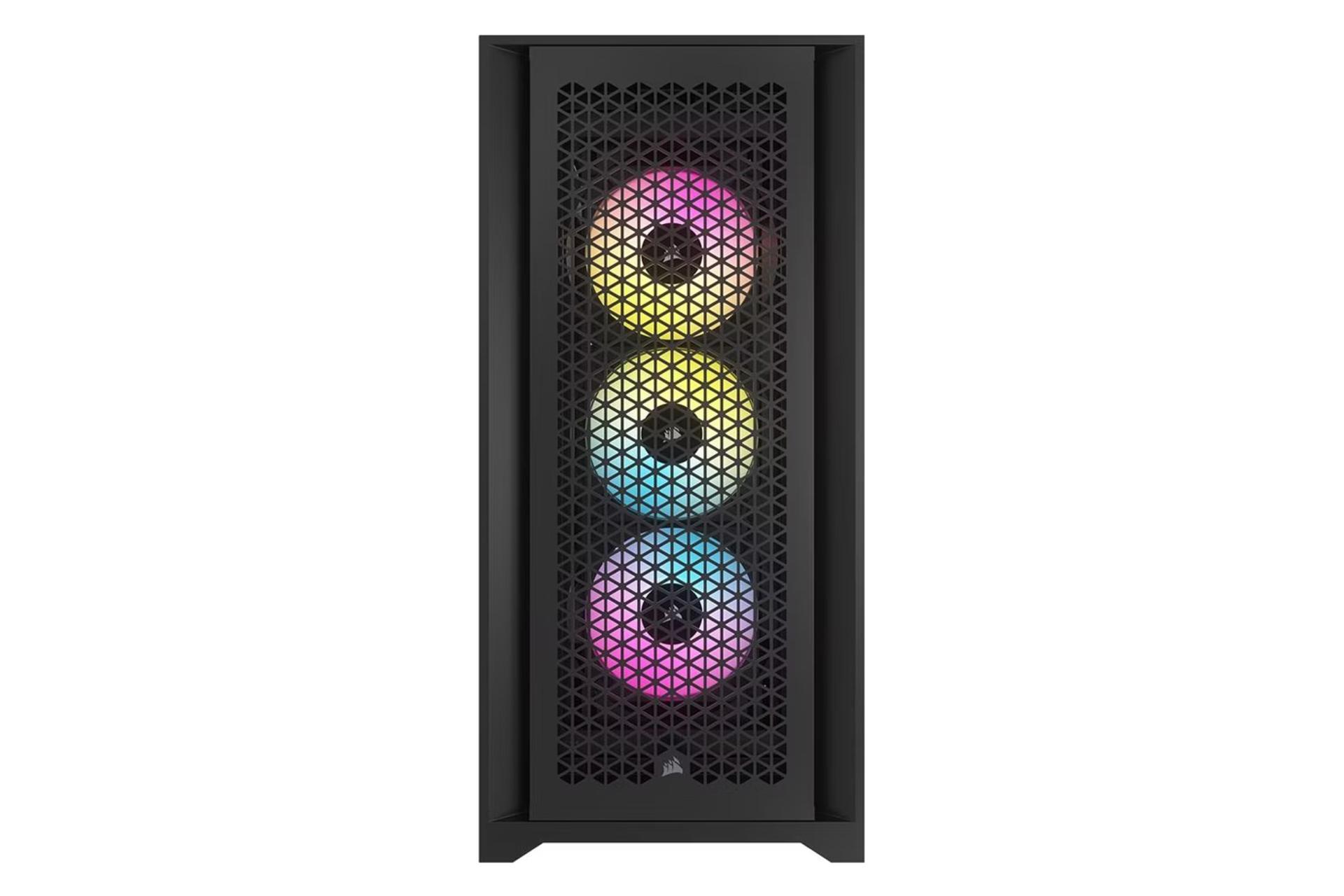 کیس کامپیوتر کورسیر Corsair iCUE 5000D RGB نمای جلو