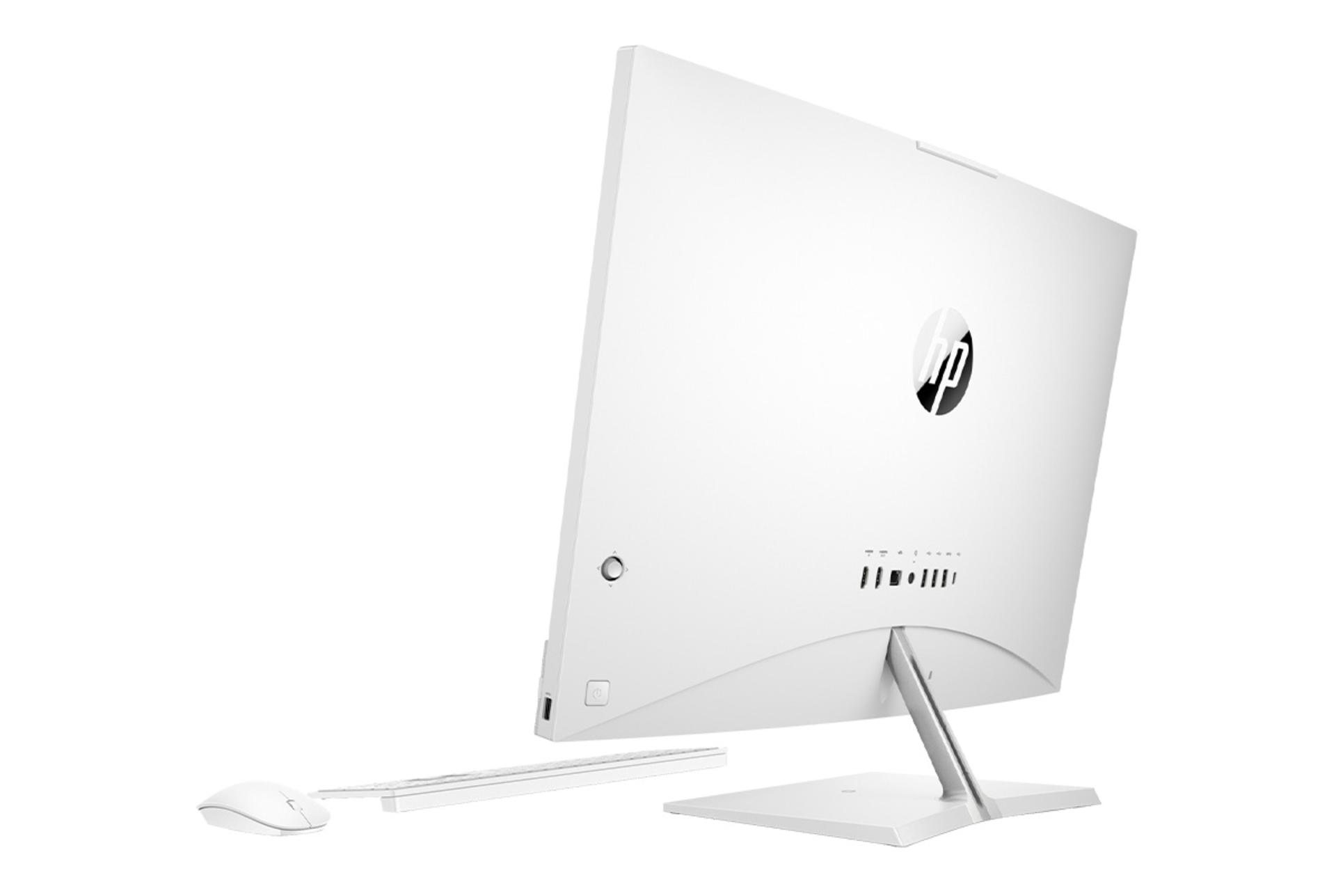 نمای نیمرخ پشت و راست کامپیوتر همه کاره All in One HP Pavilion 27 CA1066