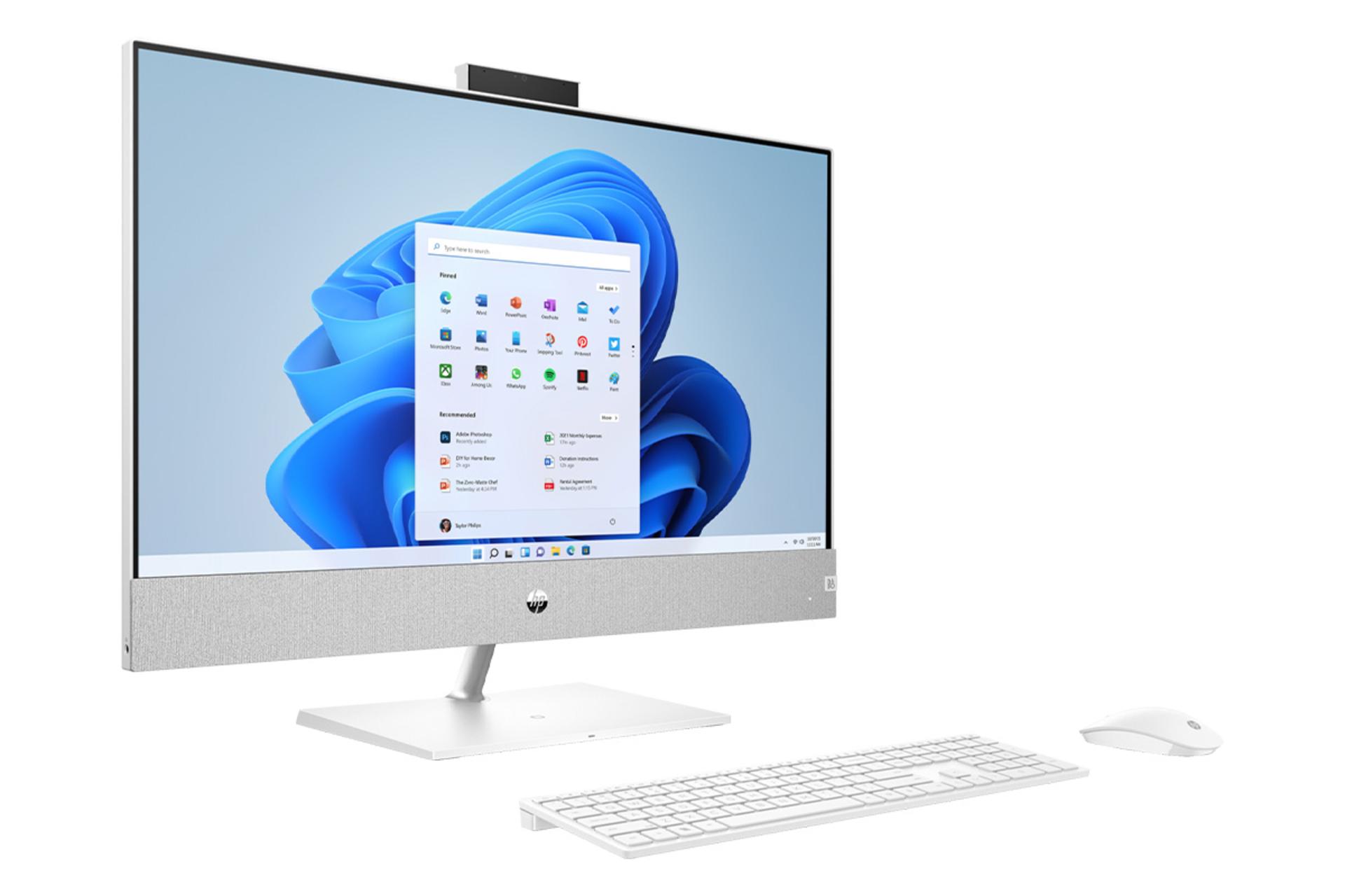 نمای چپ کامپیوتر همه کاره All in One HP Pavilion 27 CA1066