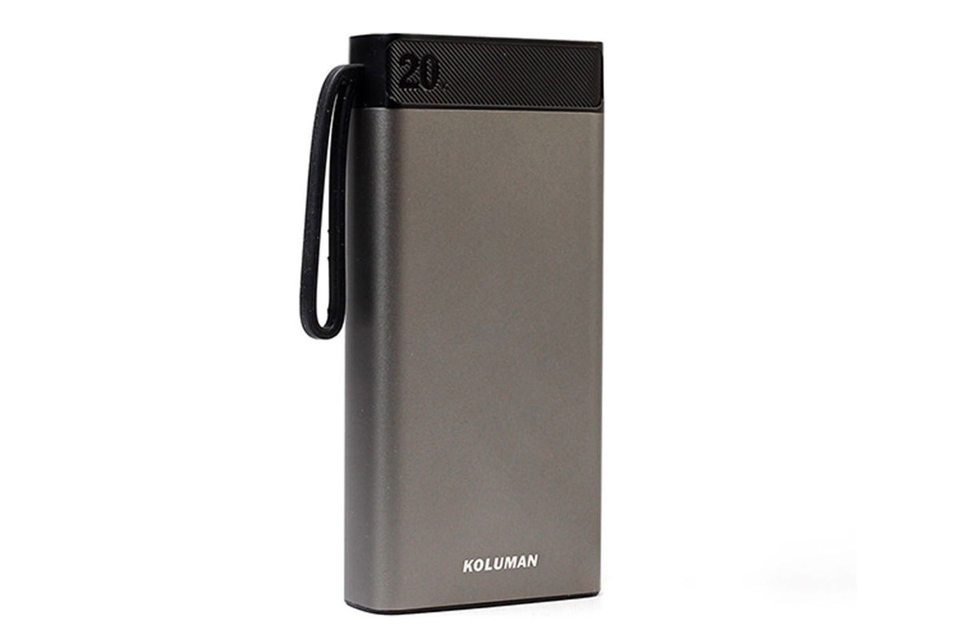 نمای روبرو پاوربانک کلومن KP-019 با ظرفیت 20000 میلی‌آمپر ساعت