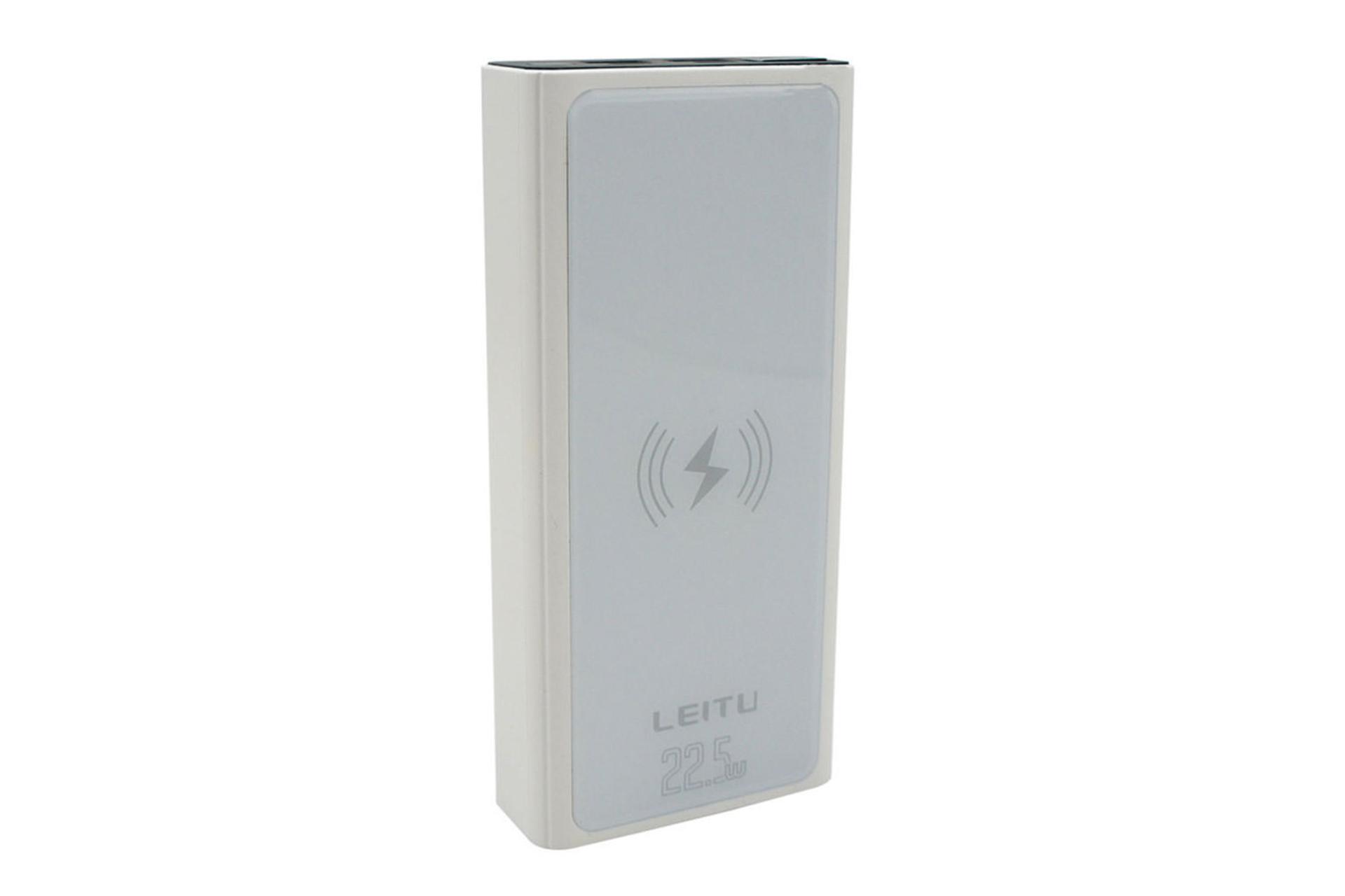 نمای روبرو پاوربانک لیتو LP-37 با ظرفیت 20000 میلی‌آمپر ساعت