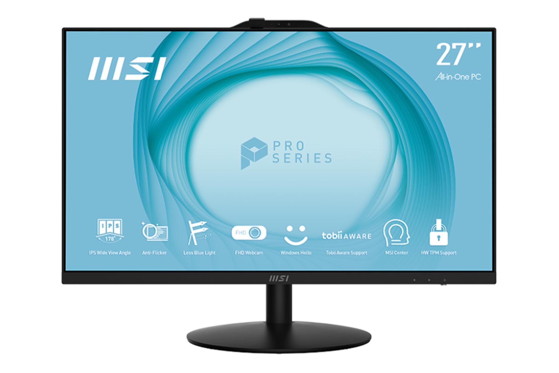 کامپیوتر آل این وان All in one MSI PRO AP272 13M مشکی نمای جلو