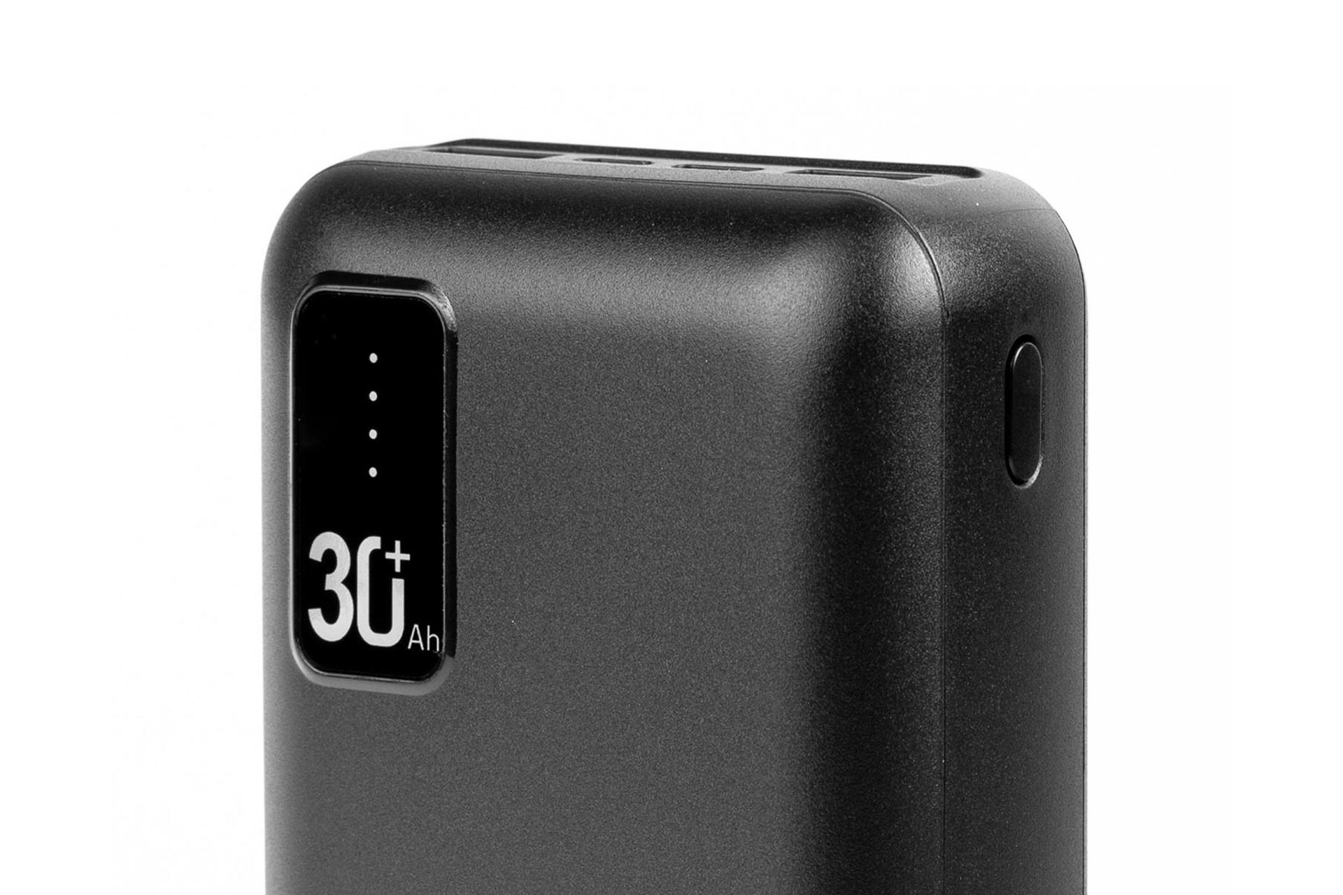 نشانگر LED پاور بانک هیسکا LP-321 با ظرفیت 30000 میلی‌آمپر ساعت