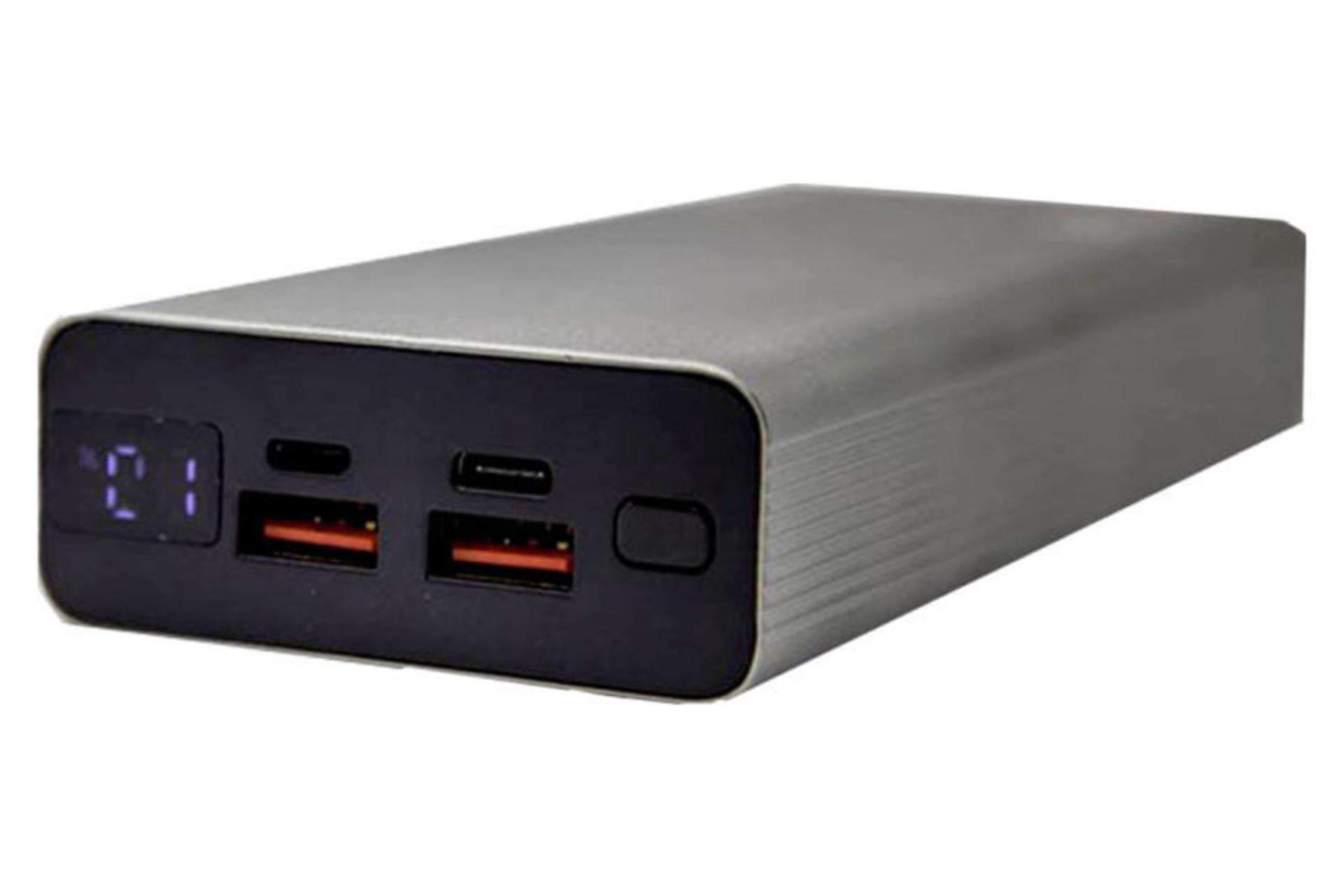 درگاه پاور بانک هیسکا QI-208PD با ظرفیت 20000 میلی‌آمپر ساعت