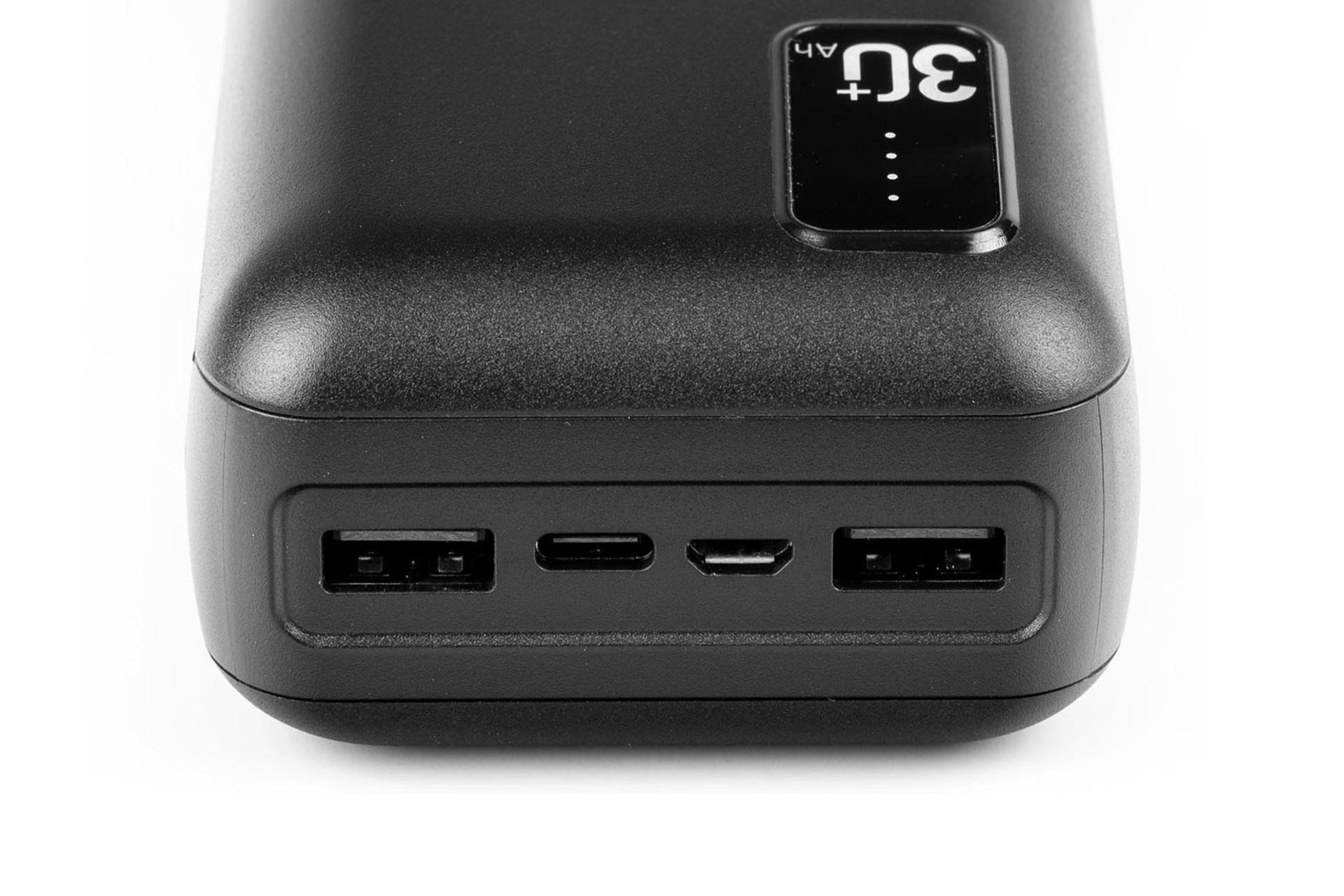 درگاه پاور بانک هیسکا LP-321 با ظرفیت 30000 میلی‌آمپر ساعت