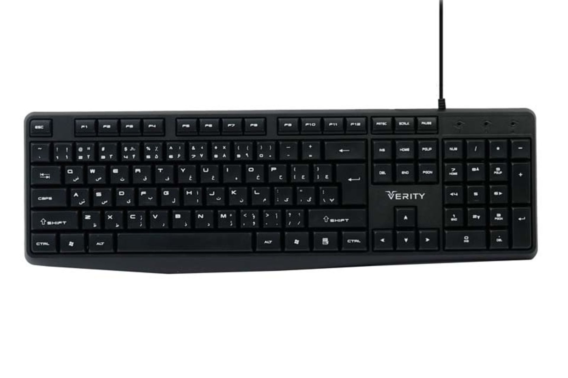 نمای روبرو کیبورد وریتی Verity V-KB6124