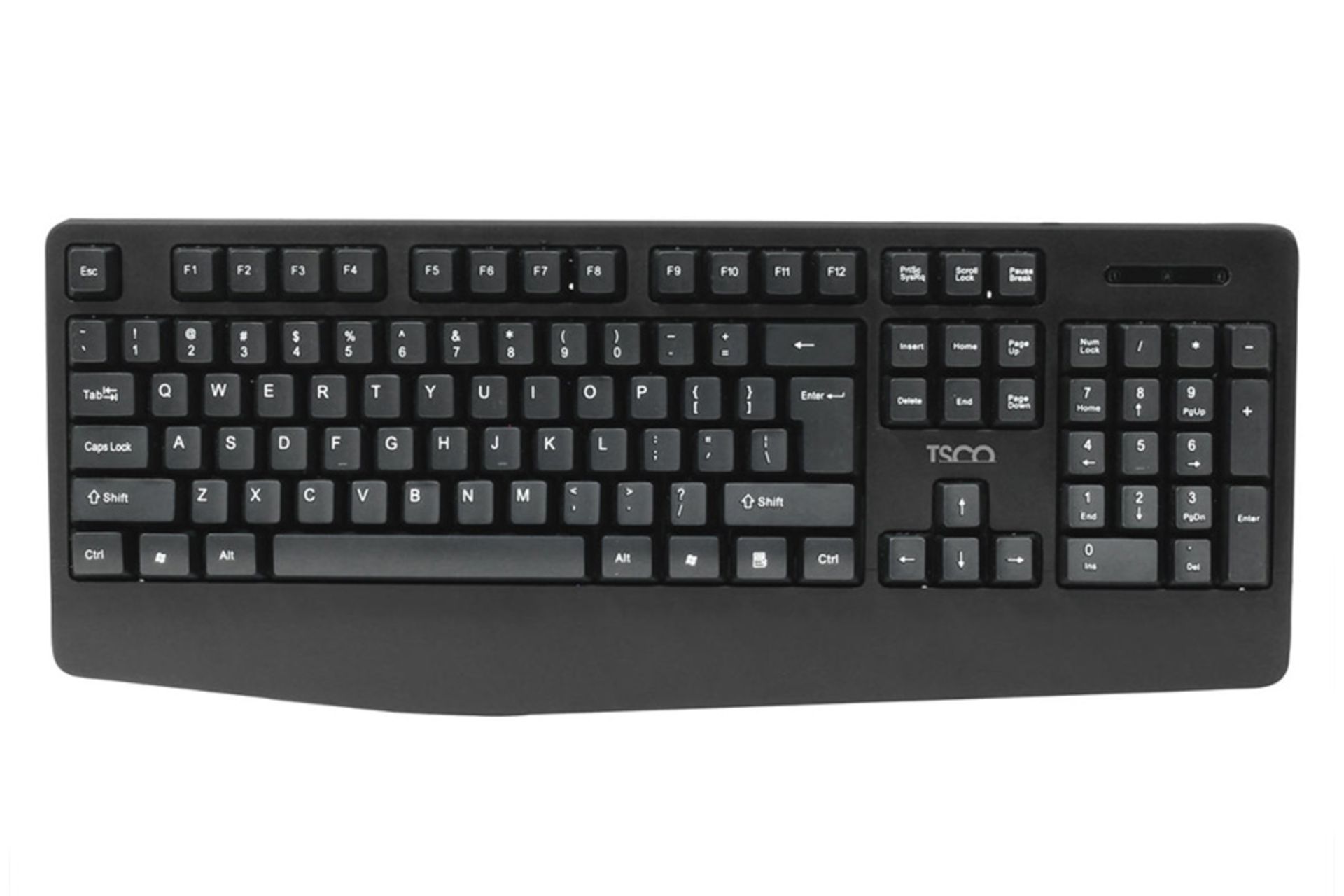 نمای بالا کیبورد تسکو TK-8023 رنگ مشکی