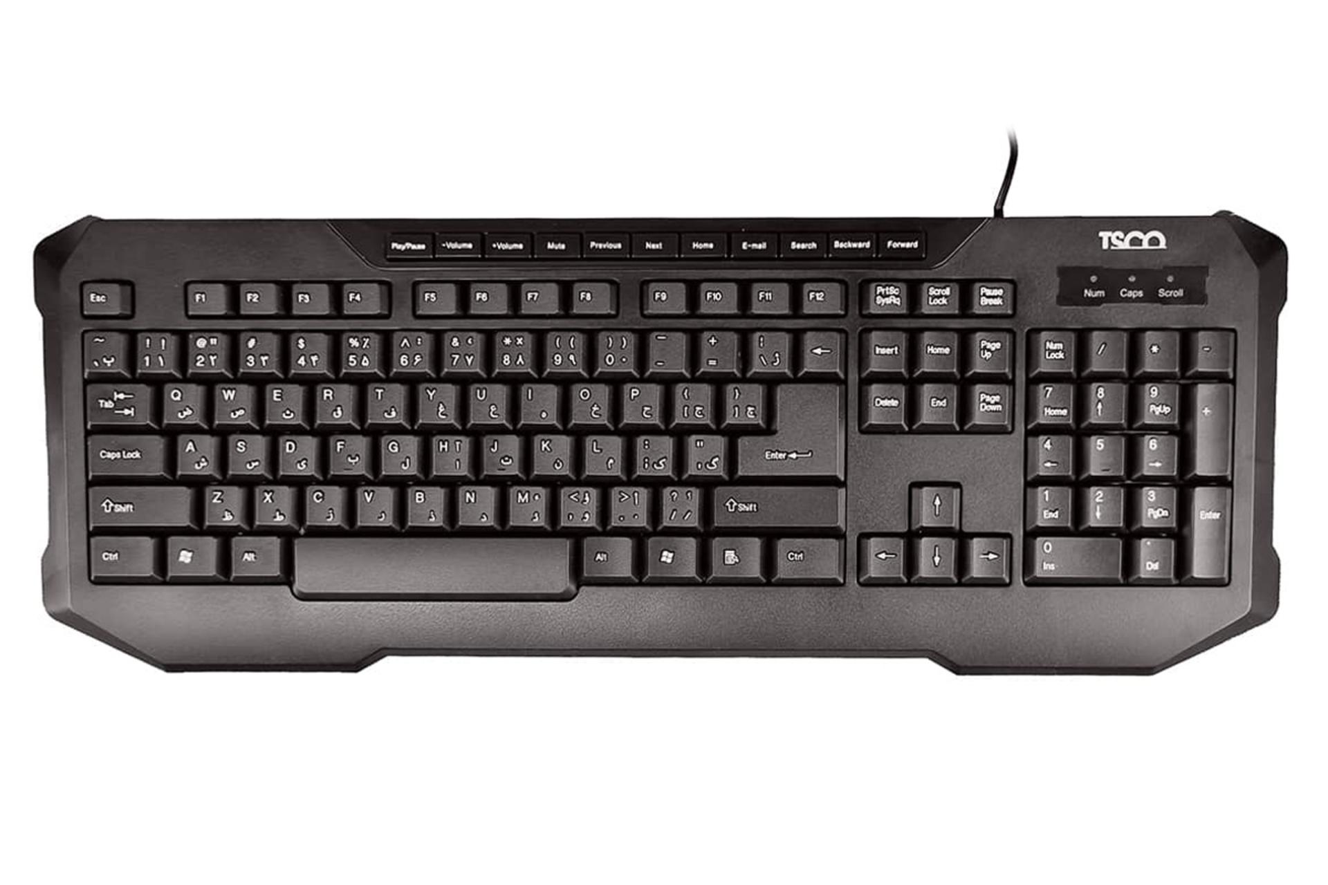 نمای روبرو کیبورد تسکو TK 8034