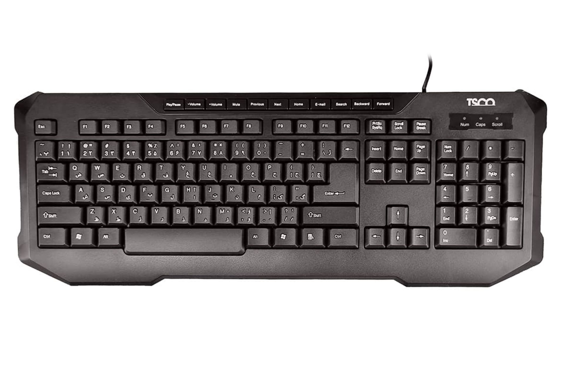 نمای روبرو کیبورد تسکو TK 8034