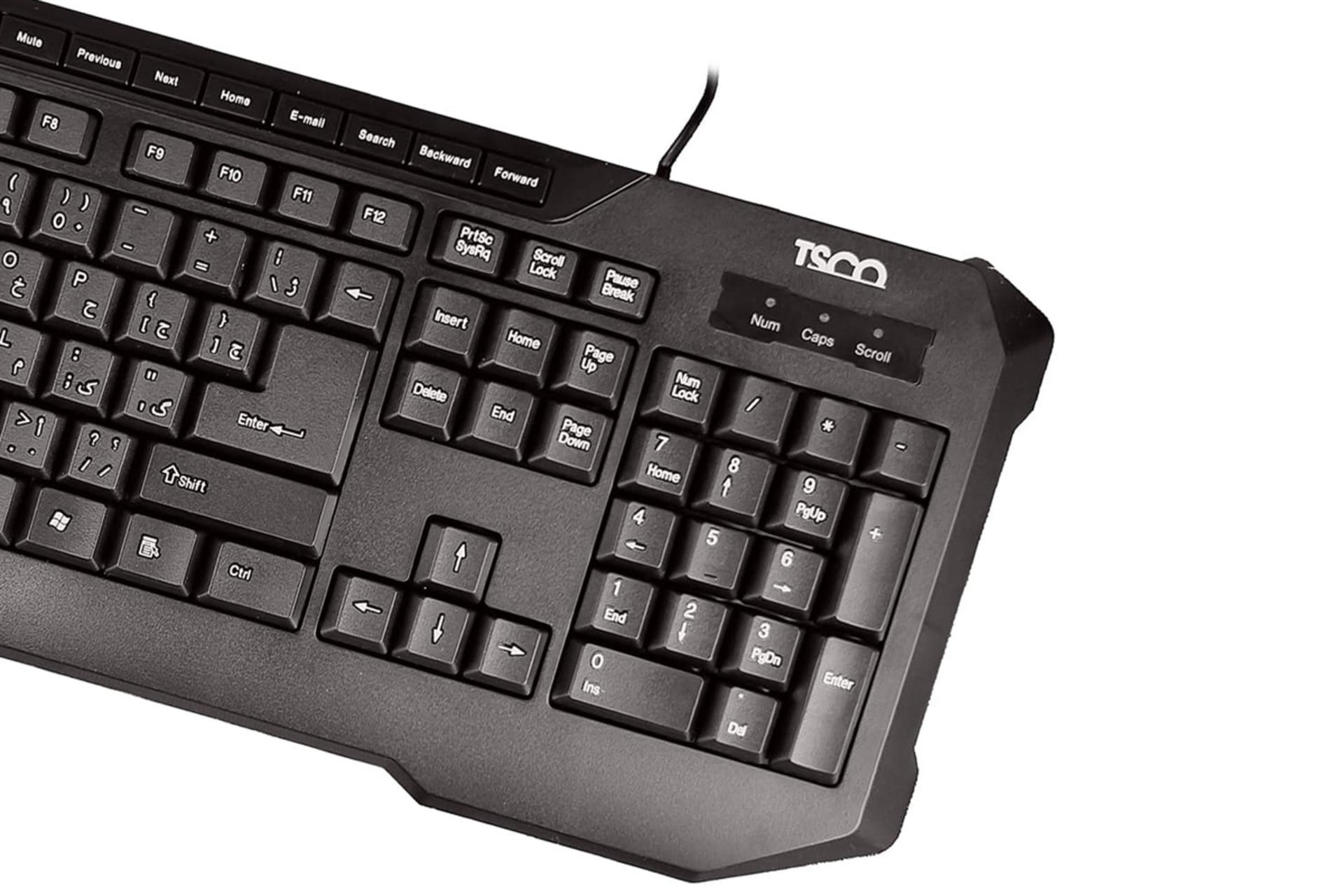 کلیدهای نیمه راست کیبورد تسکو TK 8034