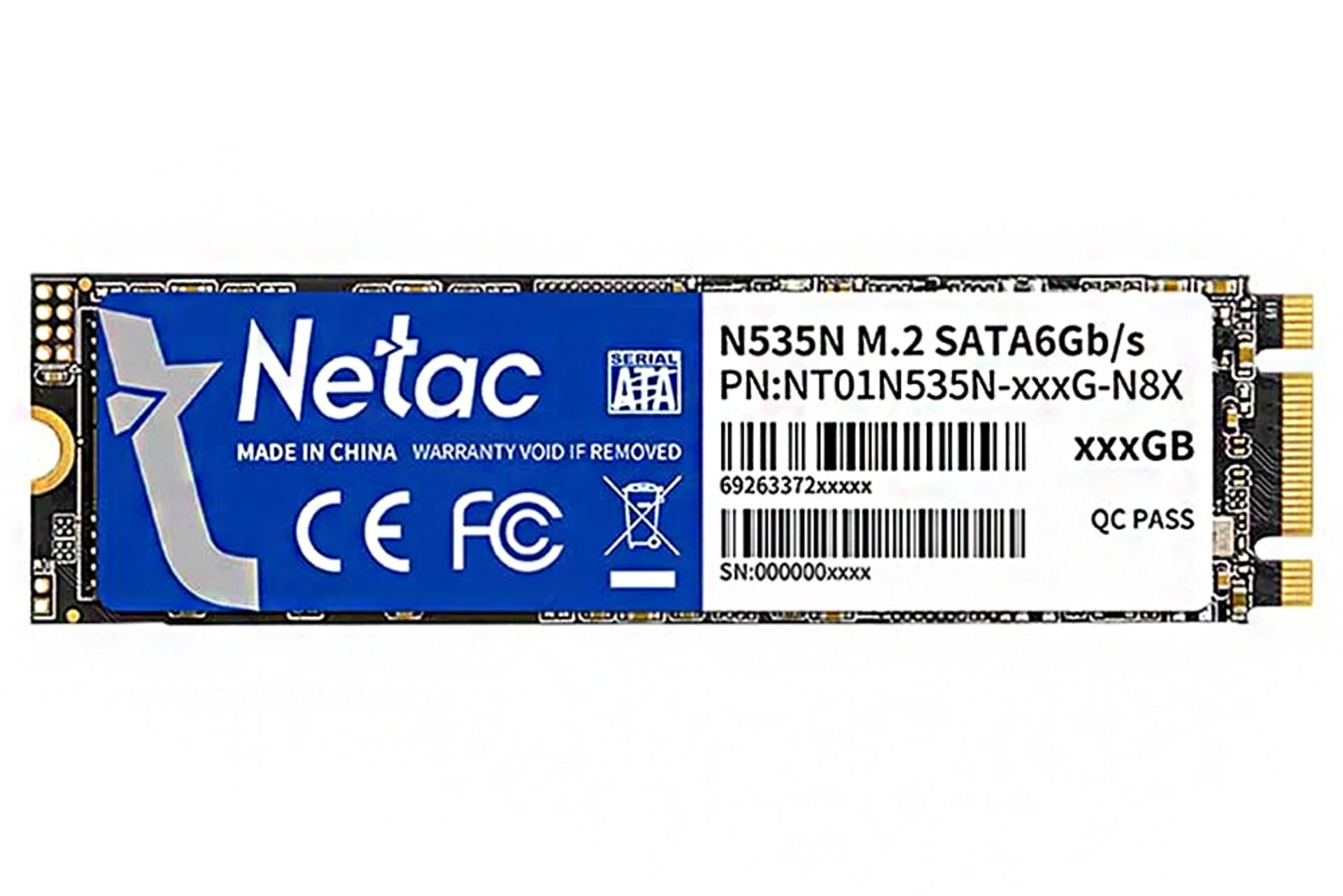 SSD نتاک N535N 2280 SATA M.2 ظرفیت 128 گیگابایت