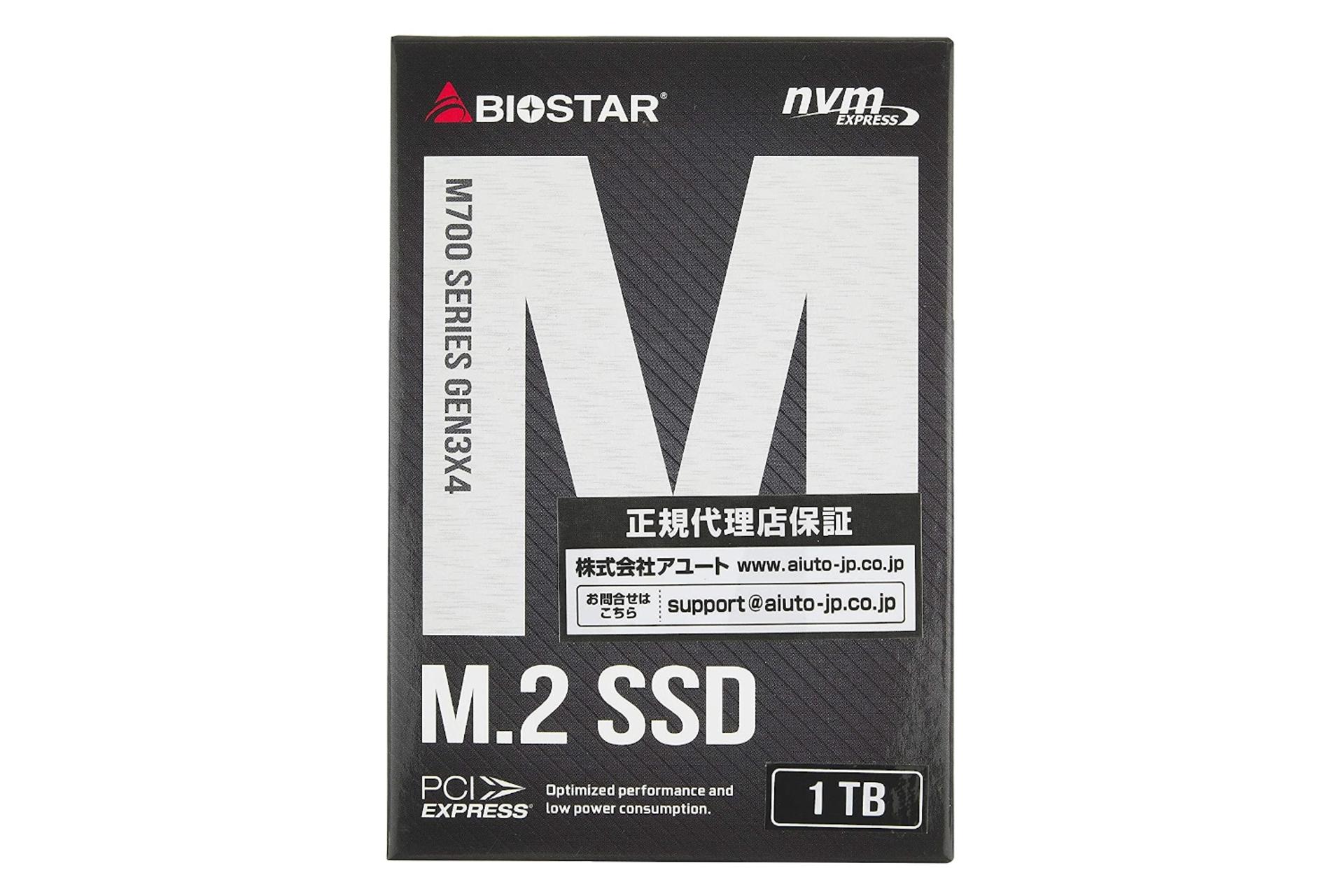 جعبه SSD بایوستار Biostar M700 NVMe M.2 1TB ظرفیت 1 ترابایت